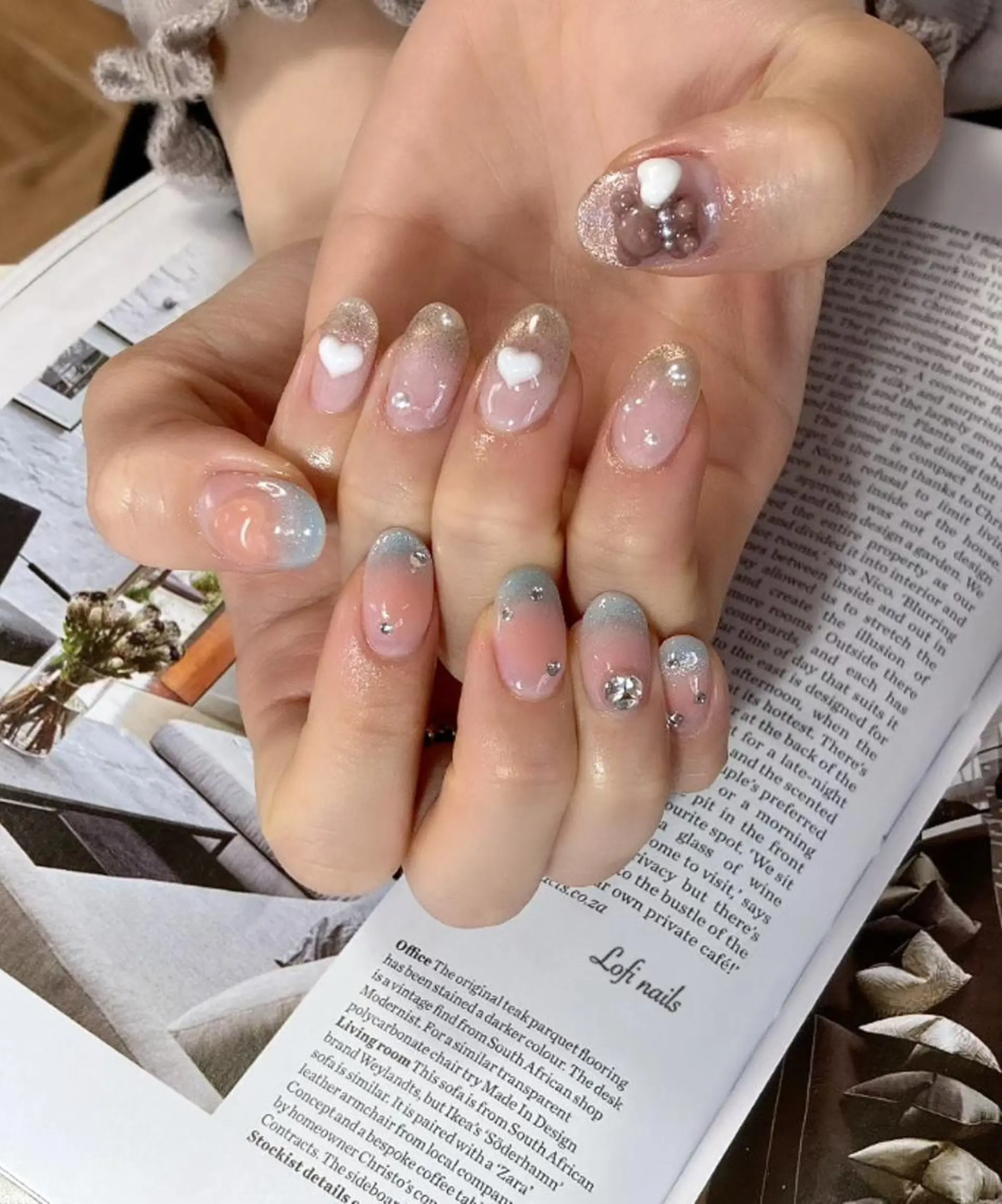 ミディアム ネイル Lofi nails ゆきこのネイルデザイン