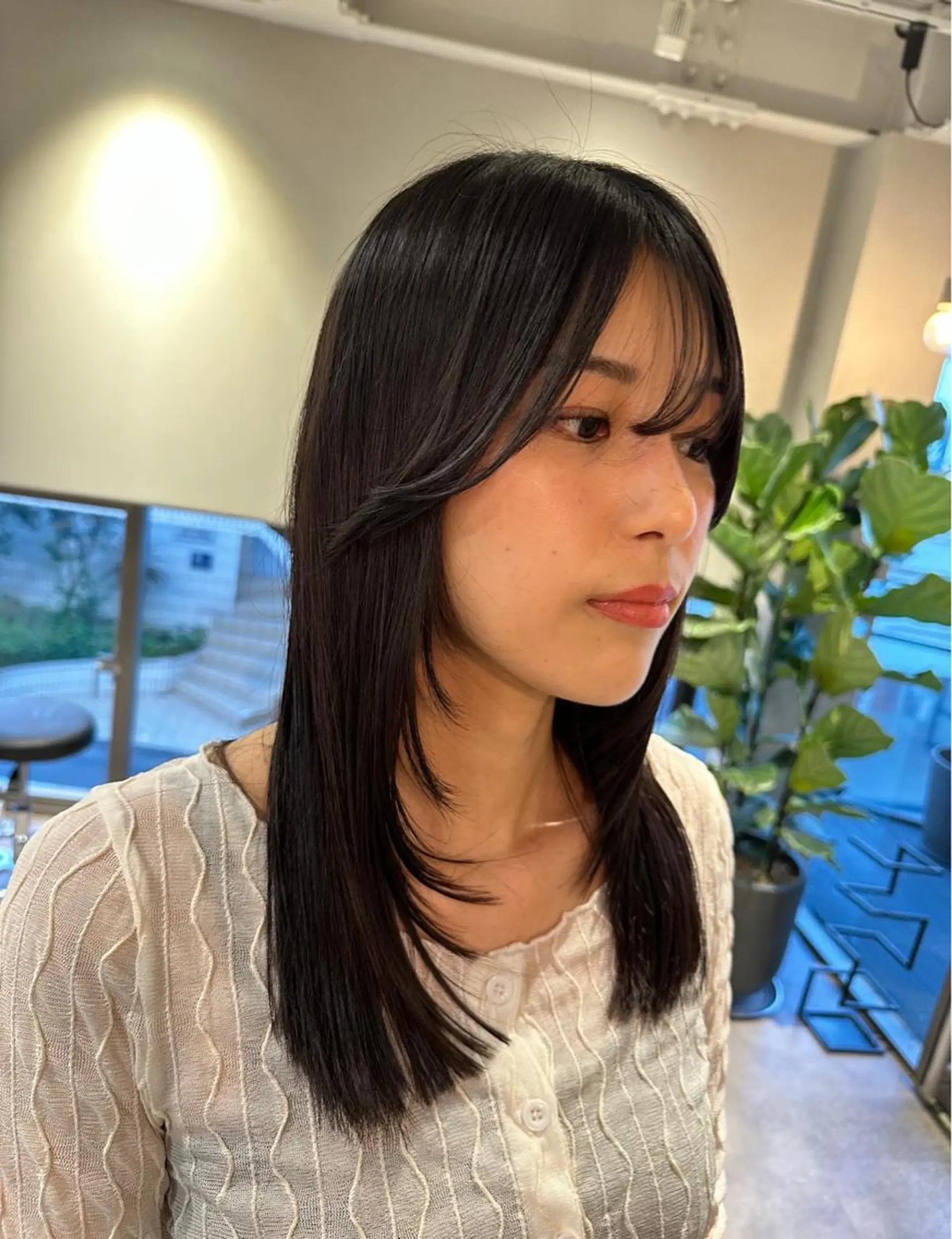 ロング 韓国風/オシャレ /縮毛矯正/滝口琴未のヘアスタイル