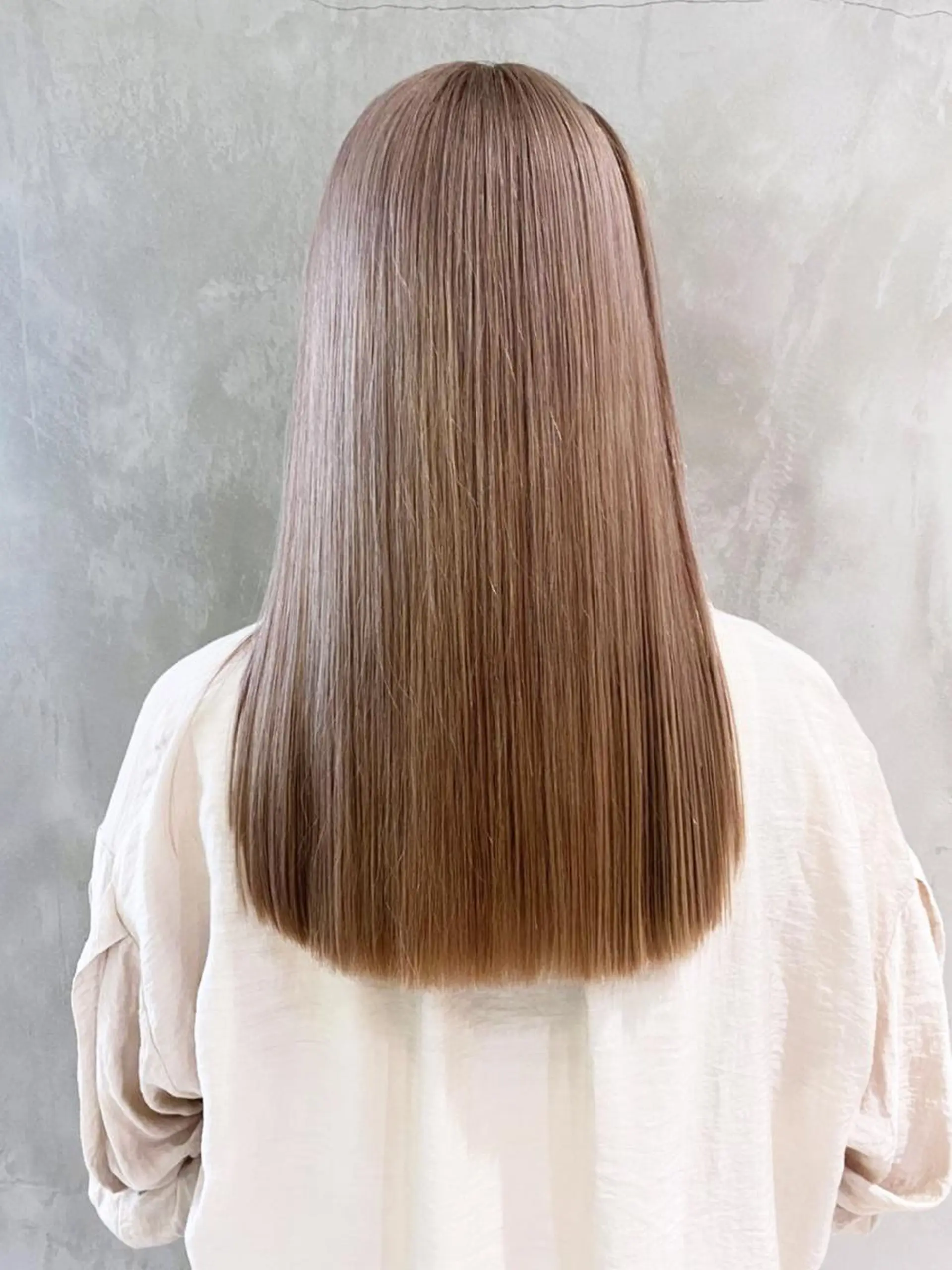 セミロング カラー パーマ ヘアアレンジ ピンクカラー ホワイトピンク ITbyALBUM 藤沢店のヘアスタイル