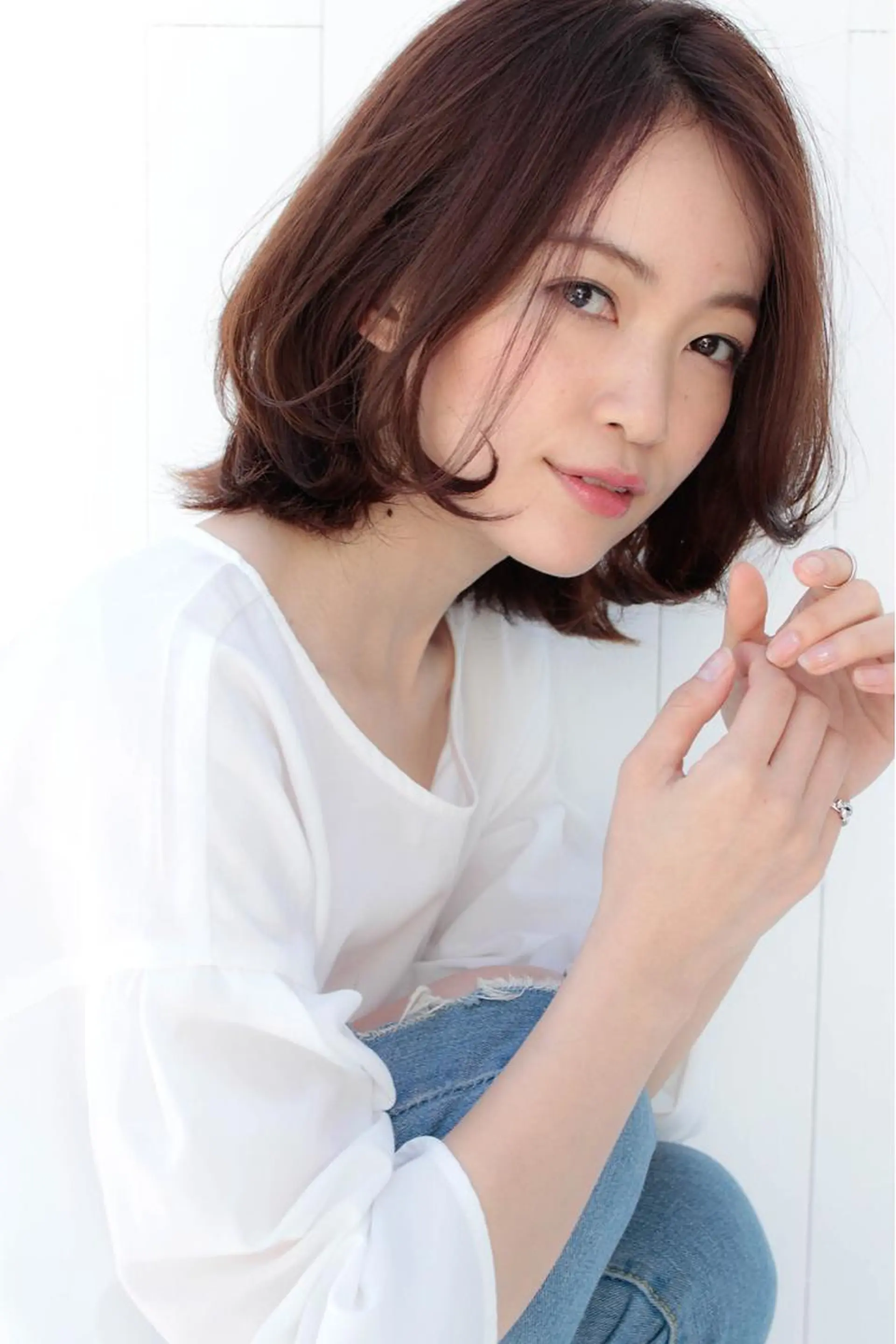 ミディアム うる艶/レイヤー 🪞池袋LAND🪞のヘアスタイル