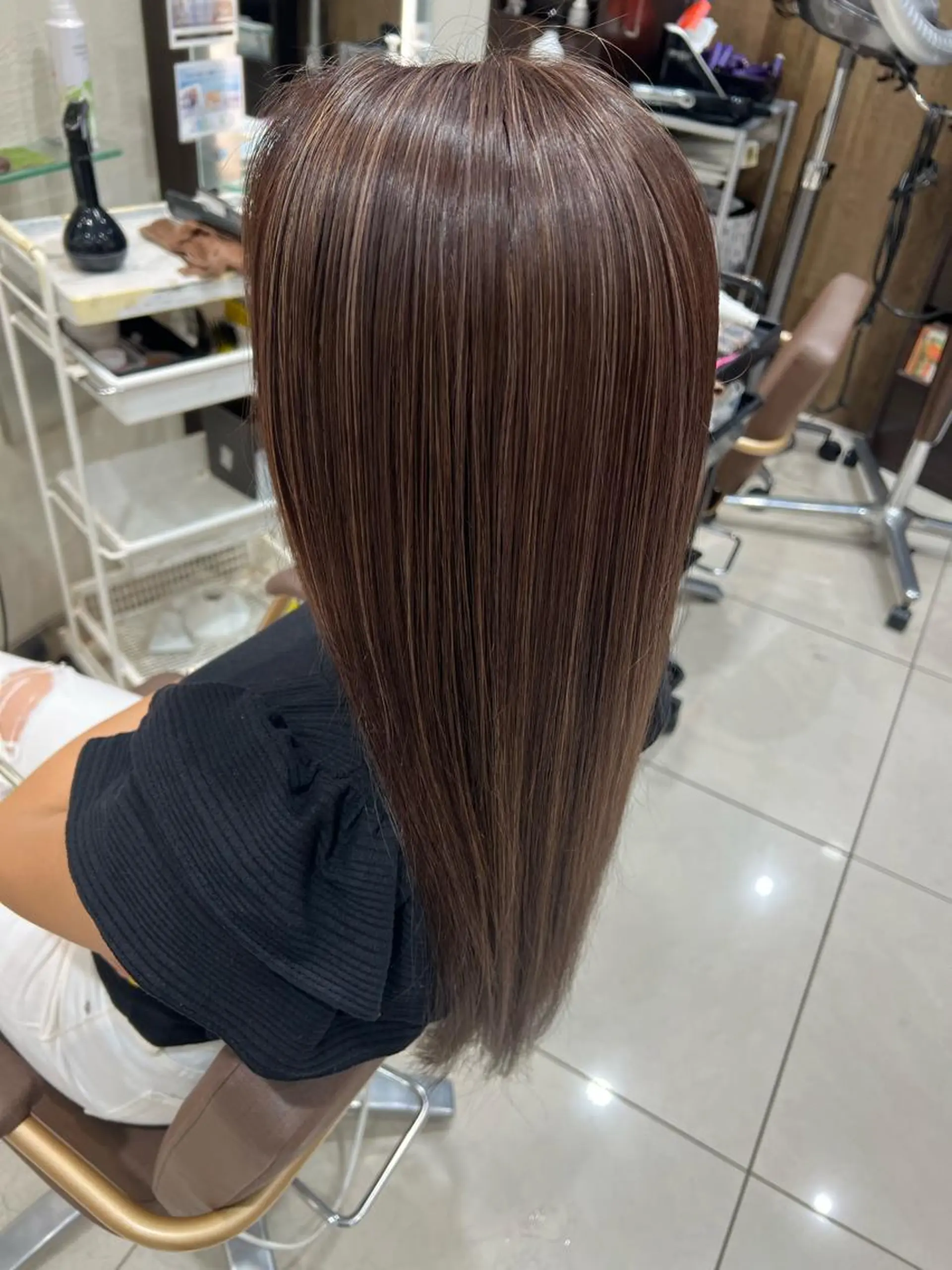 ロング カラー ハイライトカラー ハイライト ✨髪質改善矯正× ブリーチ✨YU-KIのヘアスタイル