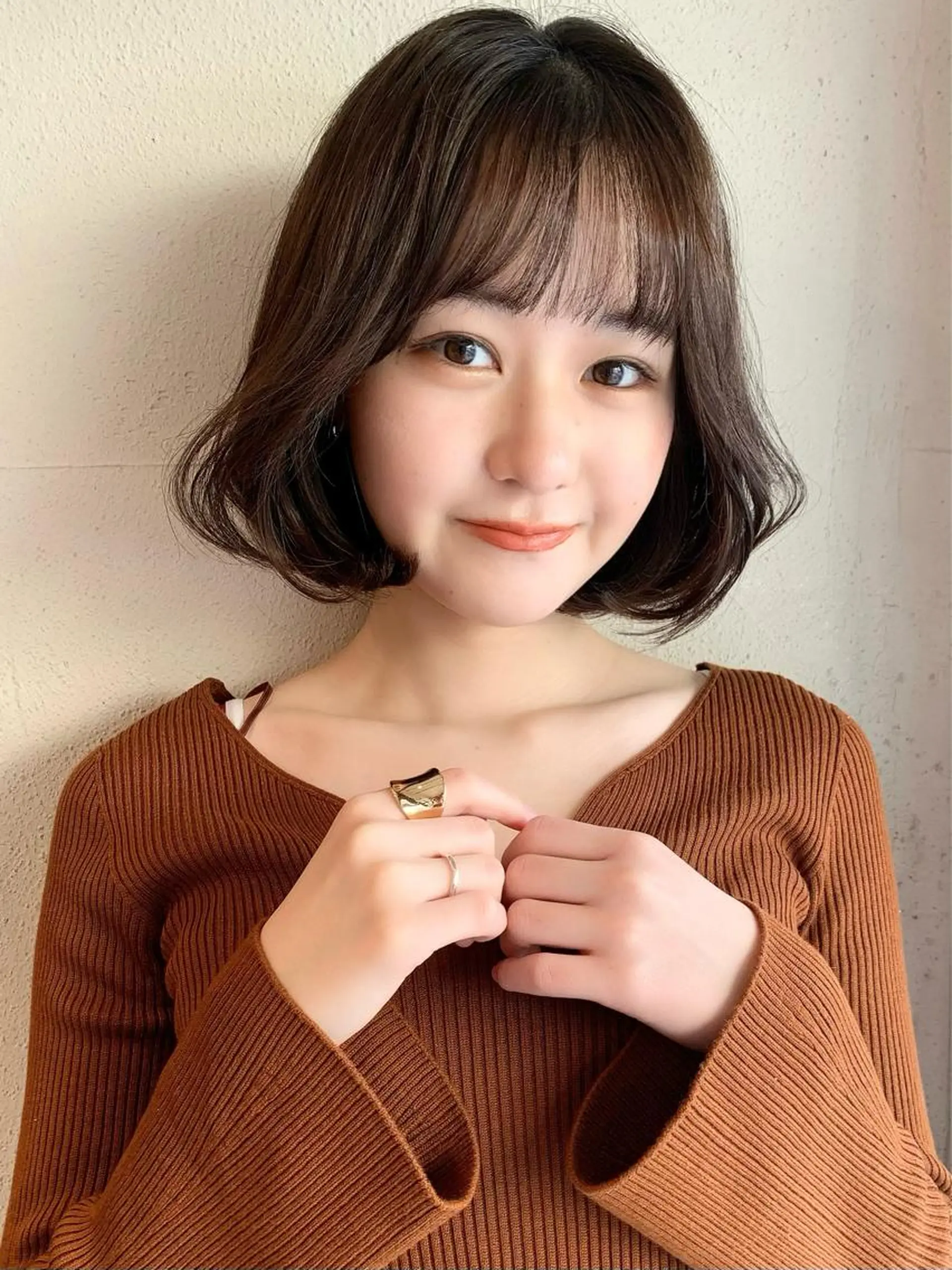 ショート カラー 透明感/オリーブ/ グレージュ/YUKAのヘアスタイル