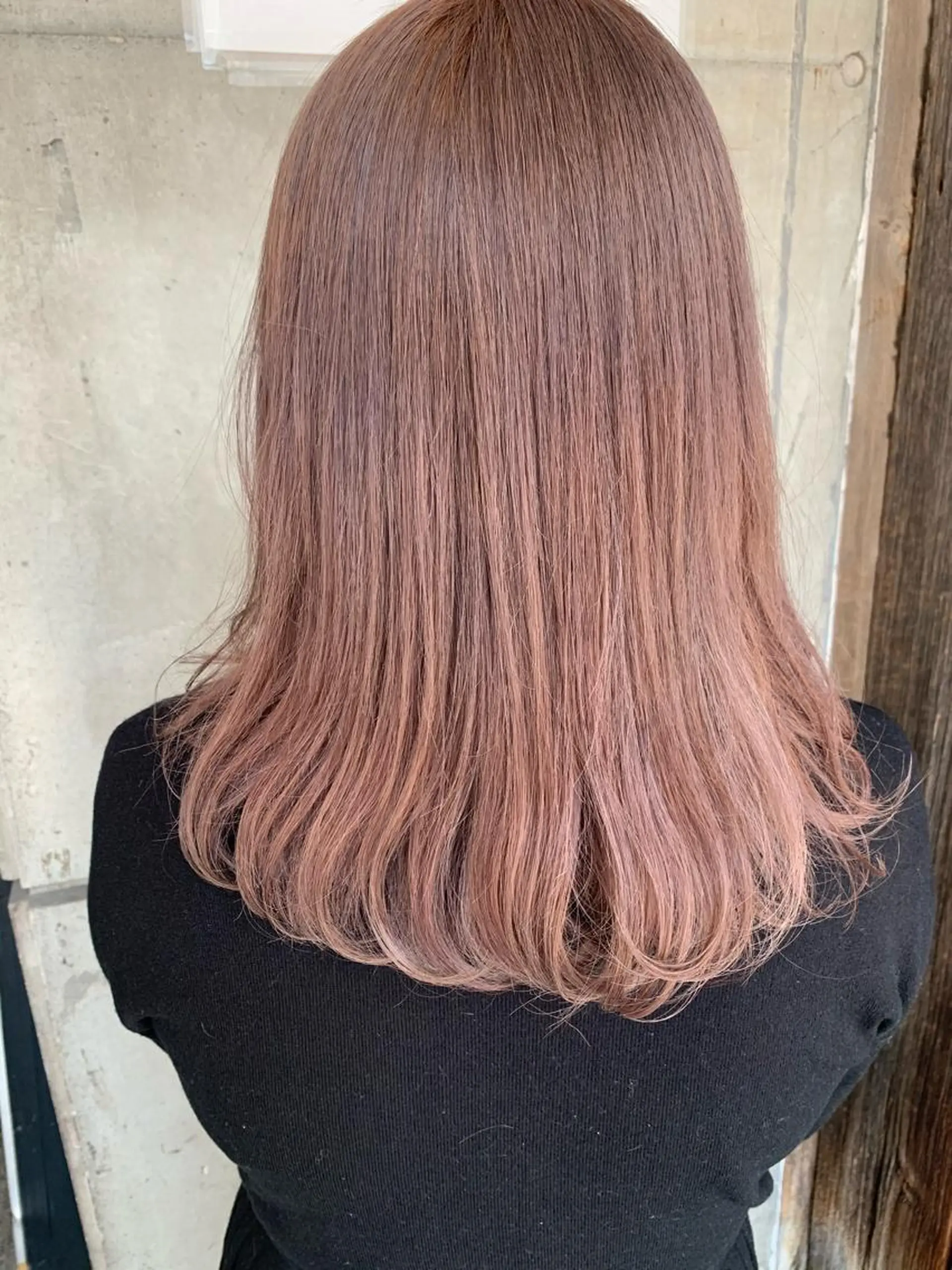 セミロング カラー 平野 優奈のヘアスタイル