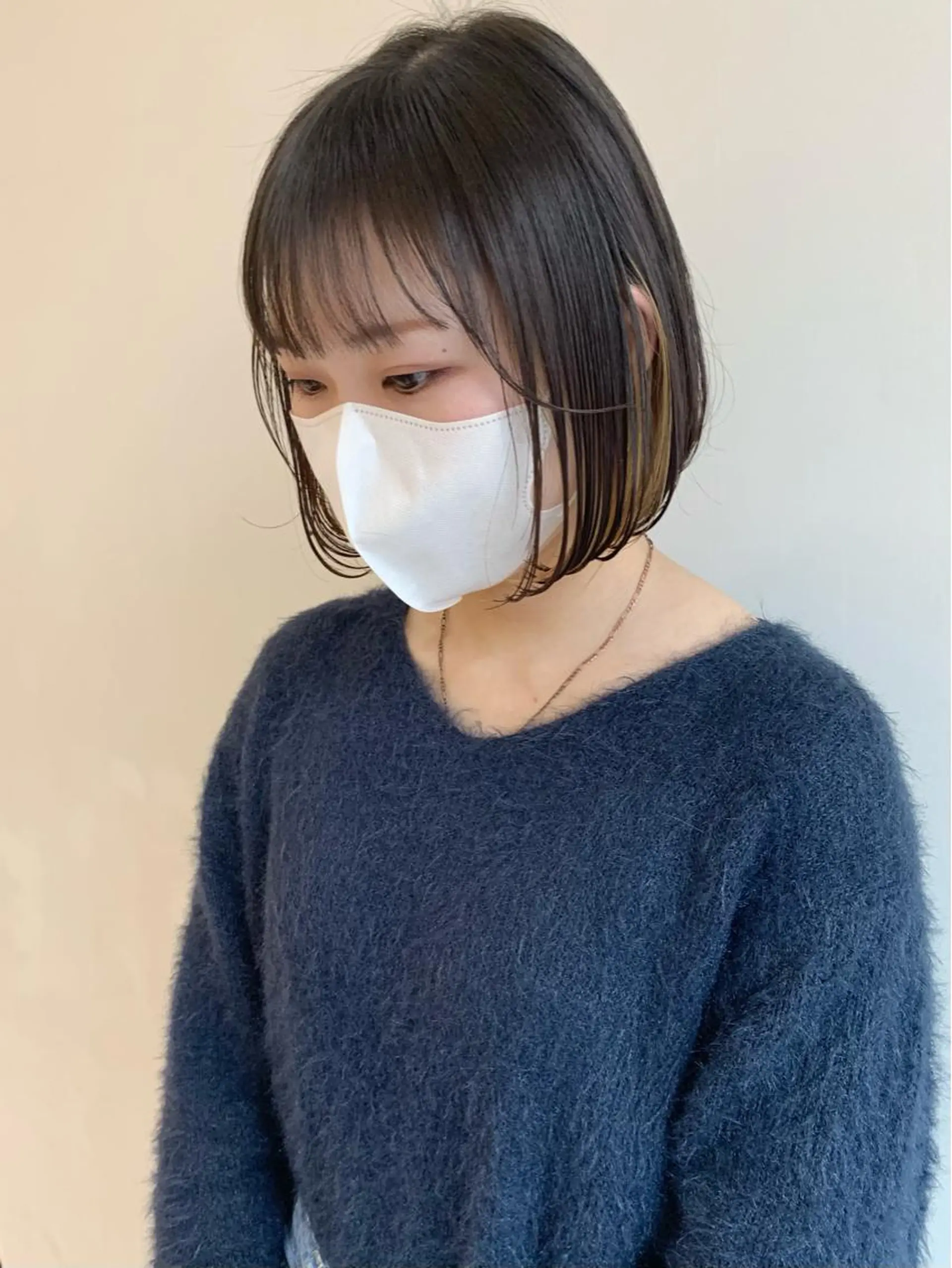 ミディアム ヘアカラー トリートメント moeka レイヤー /艶カラー/韓国のヘアスタイル