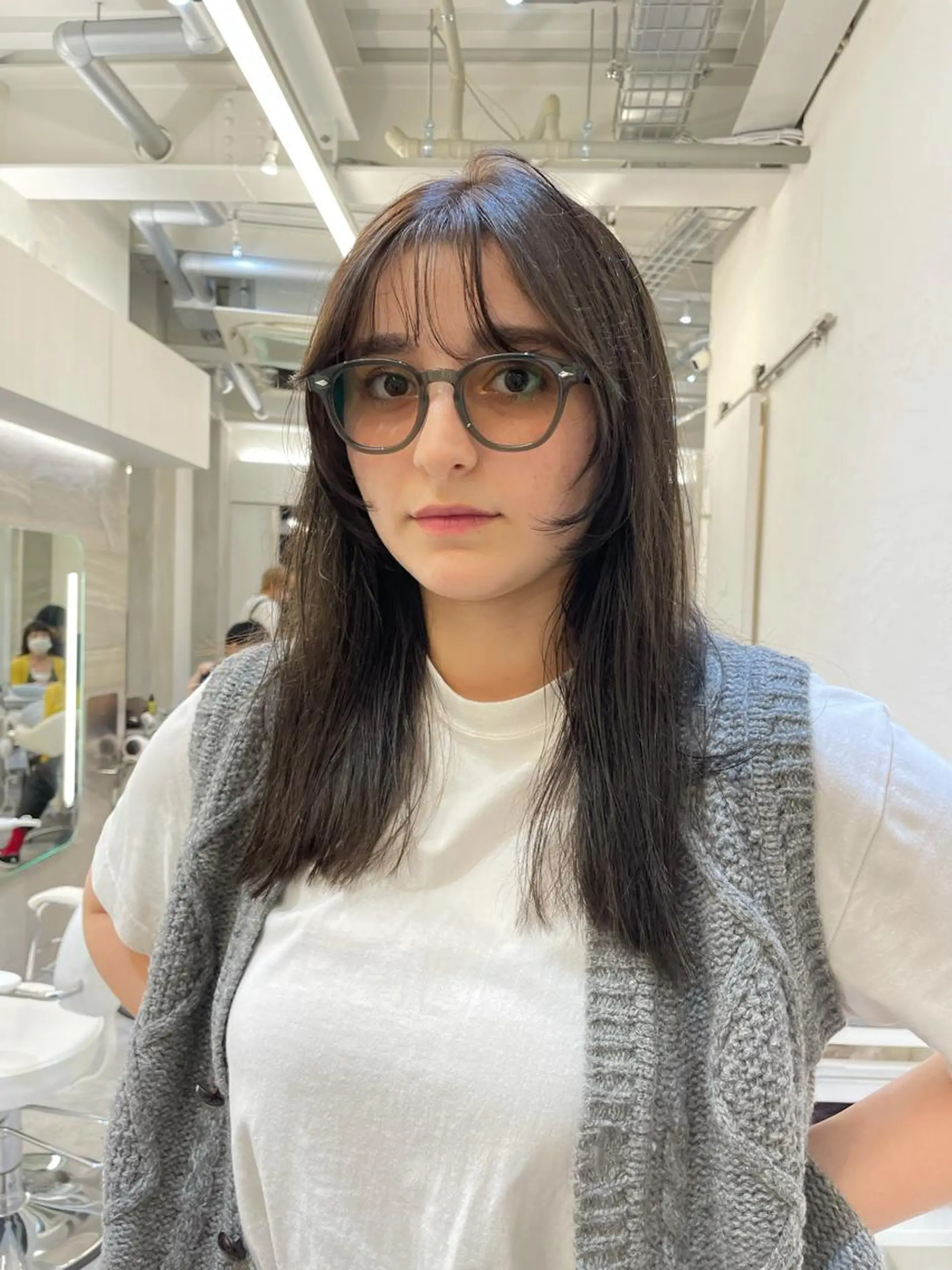 セミロング カラー ヘアアレンジ カット ヘアカラー トリートメント ヘアセット 🍃柔らかヘアー田中 瑞希🍃のヘアスタイル