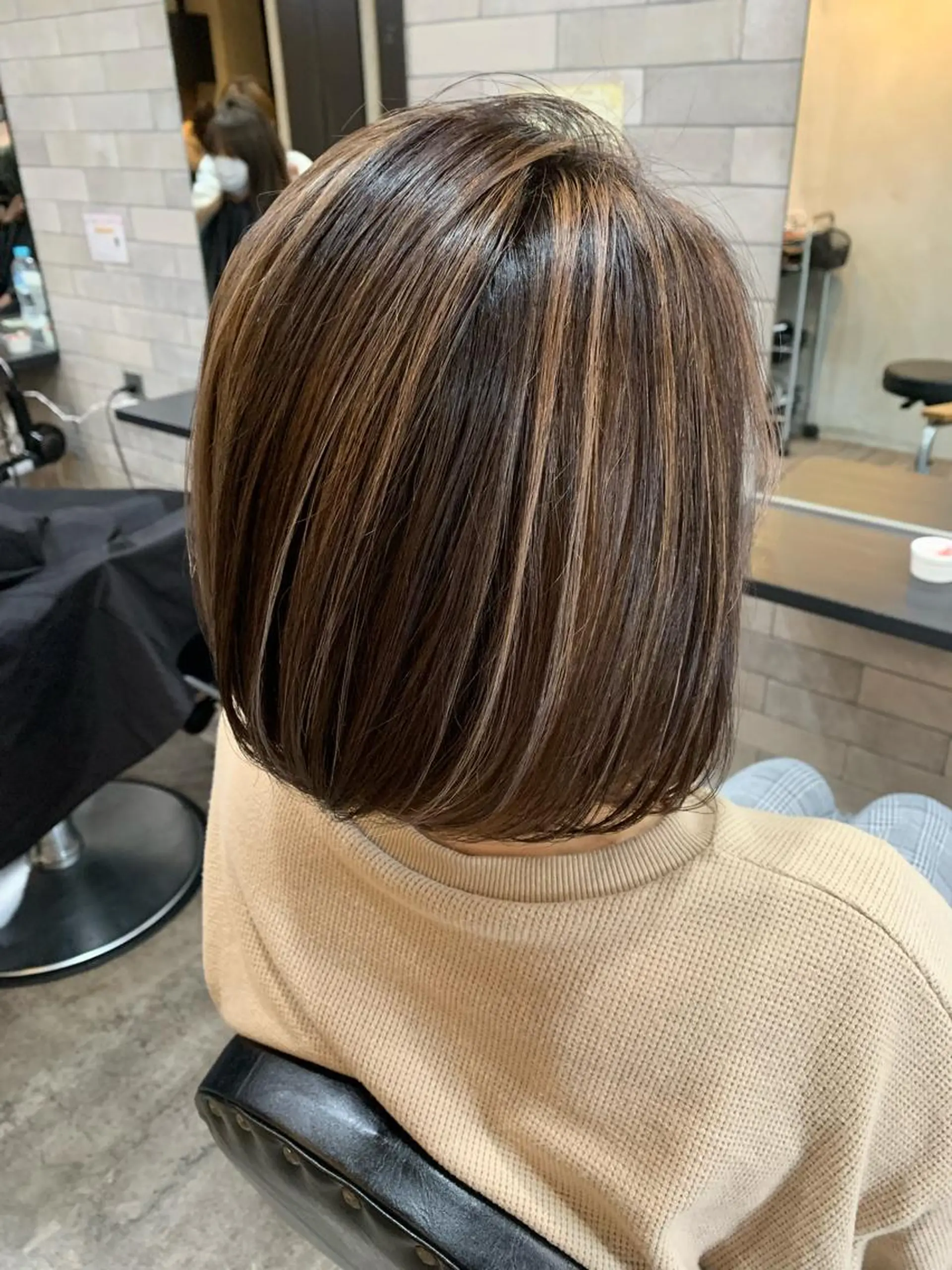 セミロング カット ヘアカラー トリートメント 山本 みきのヘアスタイル