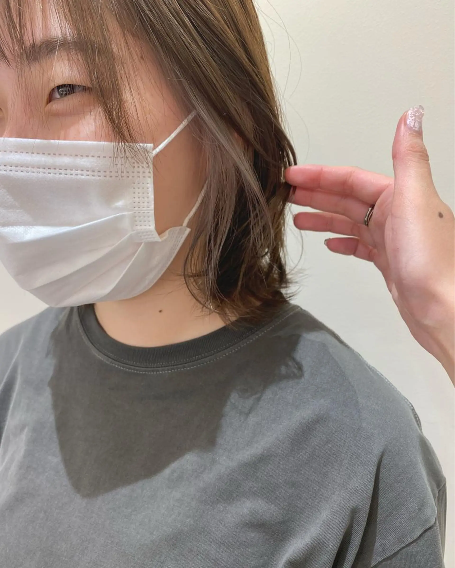 ショート カラー 髪質改善/白髪ぼかし レイヤー　🌱千咲季のヘアスタイル