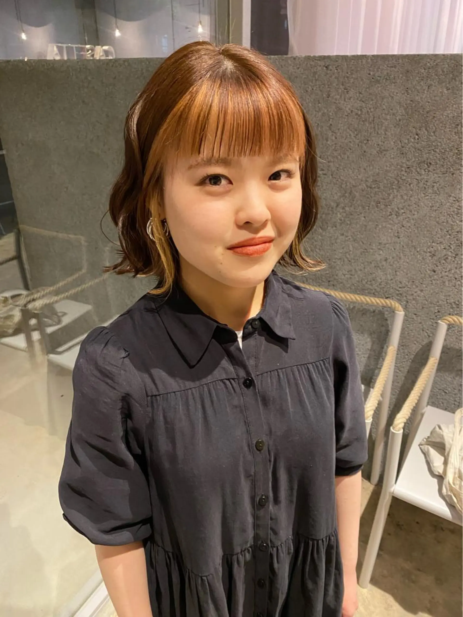 ミディアム レイヤーカット/ ダブルカラーサクライのヘアスタイル