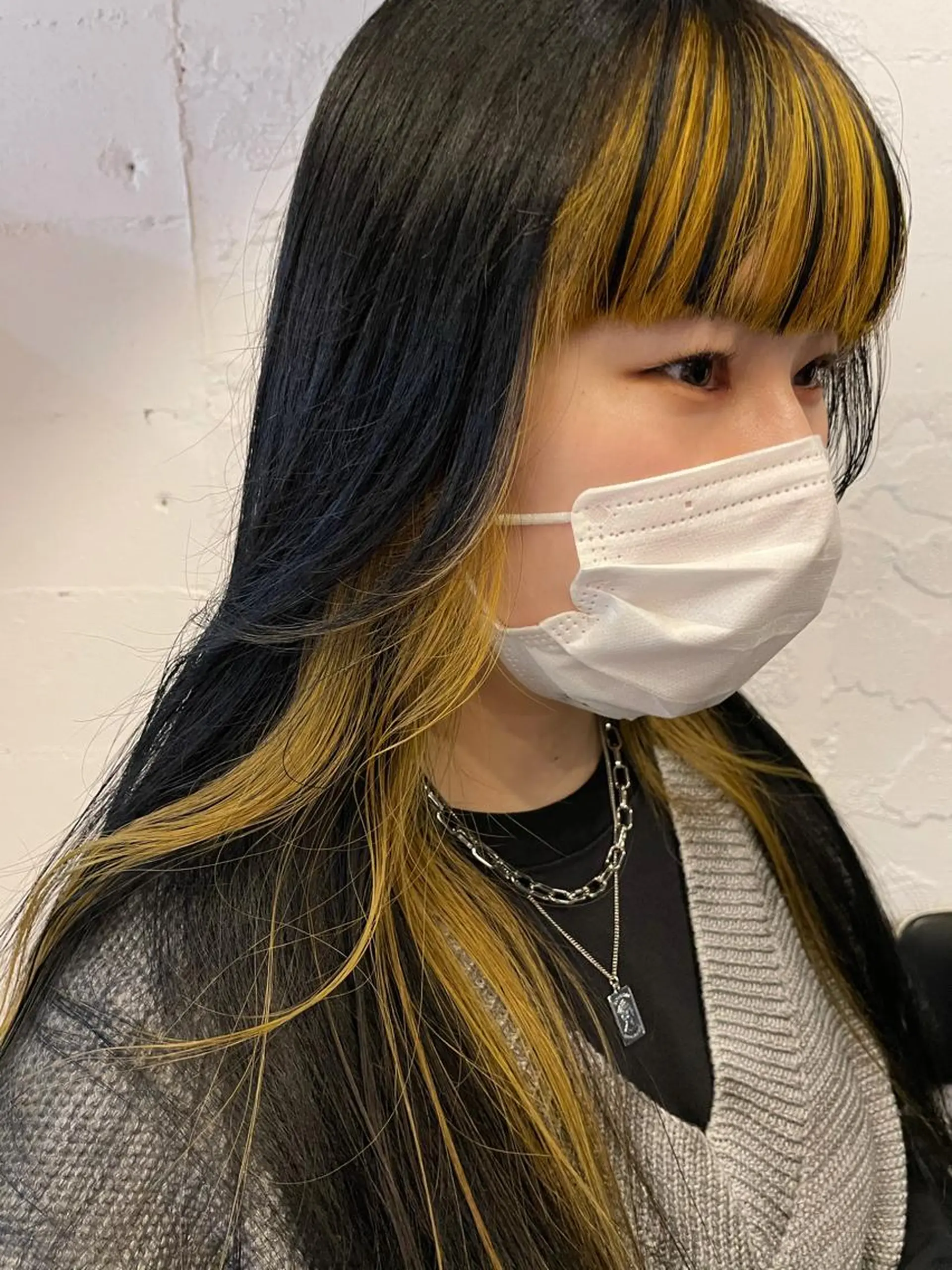 ロング カラー イエローカラー ヘアカラー トリートメント ヘッドスパ ヘアセット SALOWIN下北沢所属・hazuki 🌝のヘアスタイル