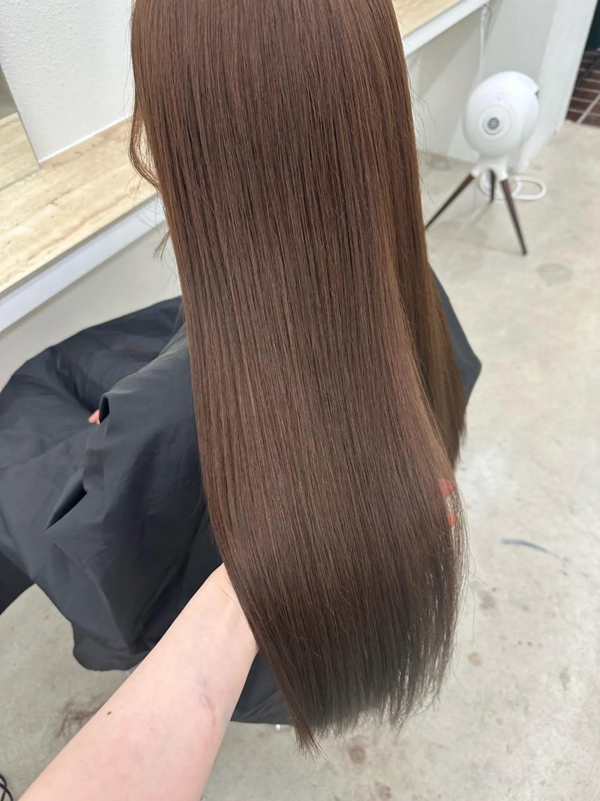 ロング カラー ベージュカラー オリーブカラー ヘアカラー 🌼透明感艶カラー オリーブ🌼河村咲のヘアスタイル