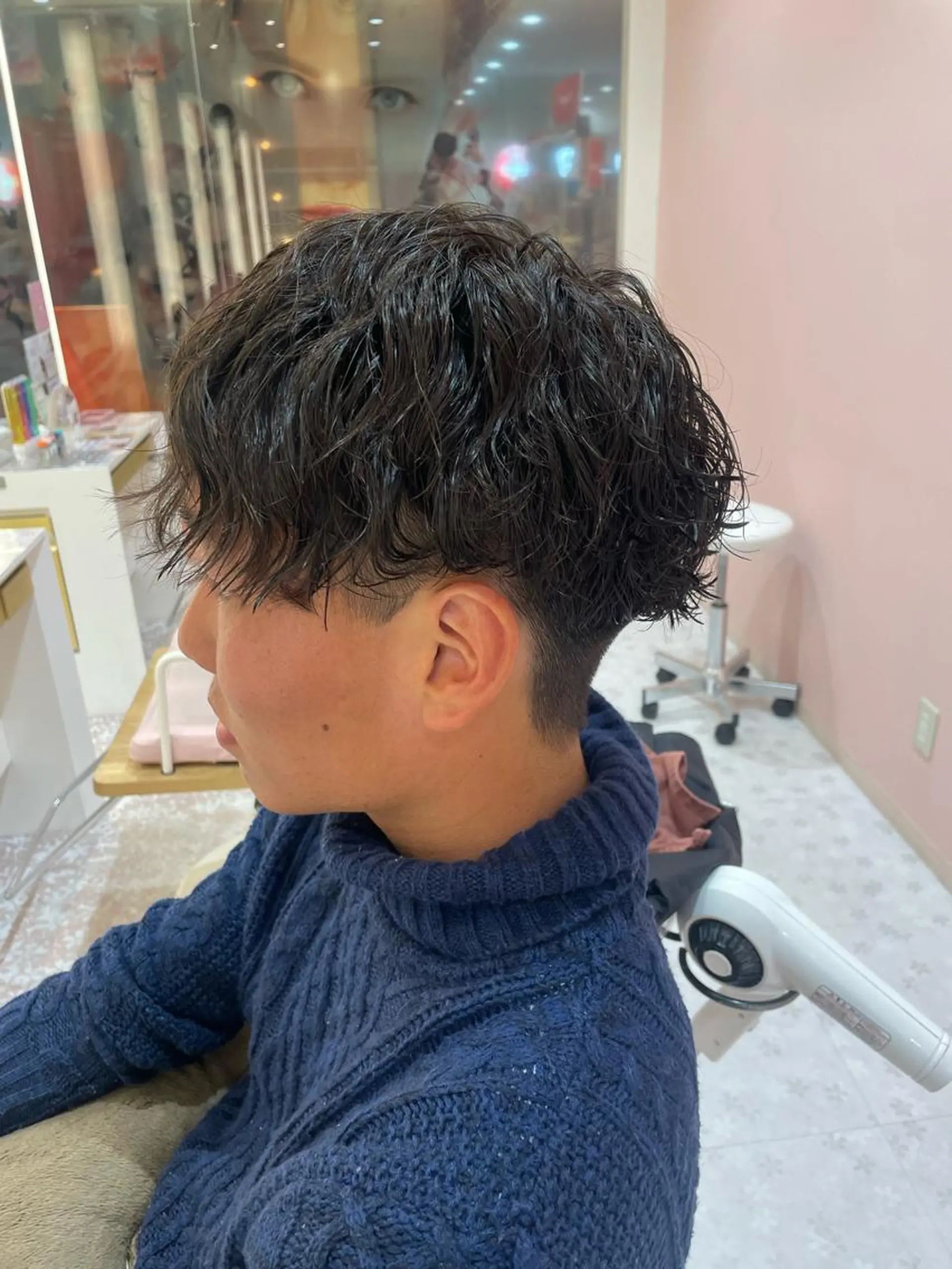 パーマ メンズ メンズパーマ スパイラルパーマ カット パーマ 束感まつ毛 ／nicoのマツエク・マツパデザイン