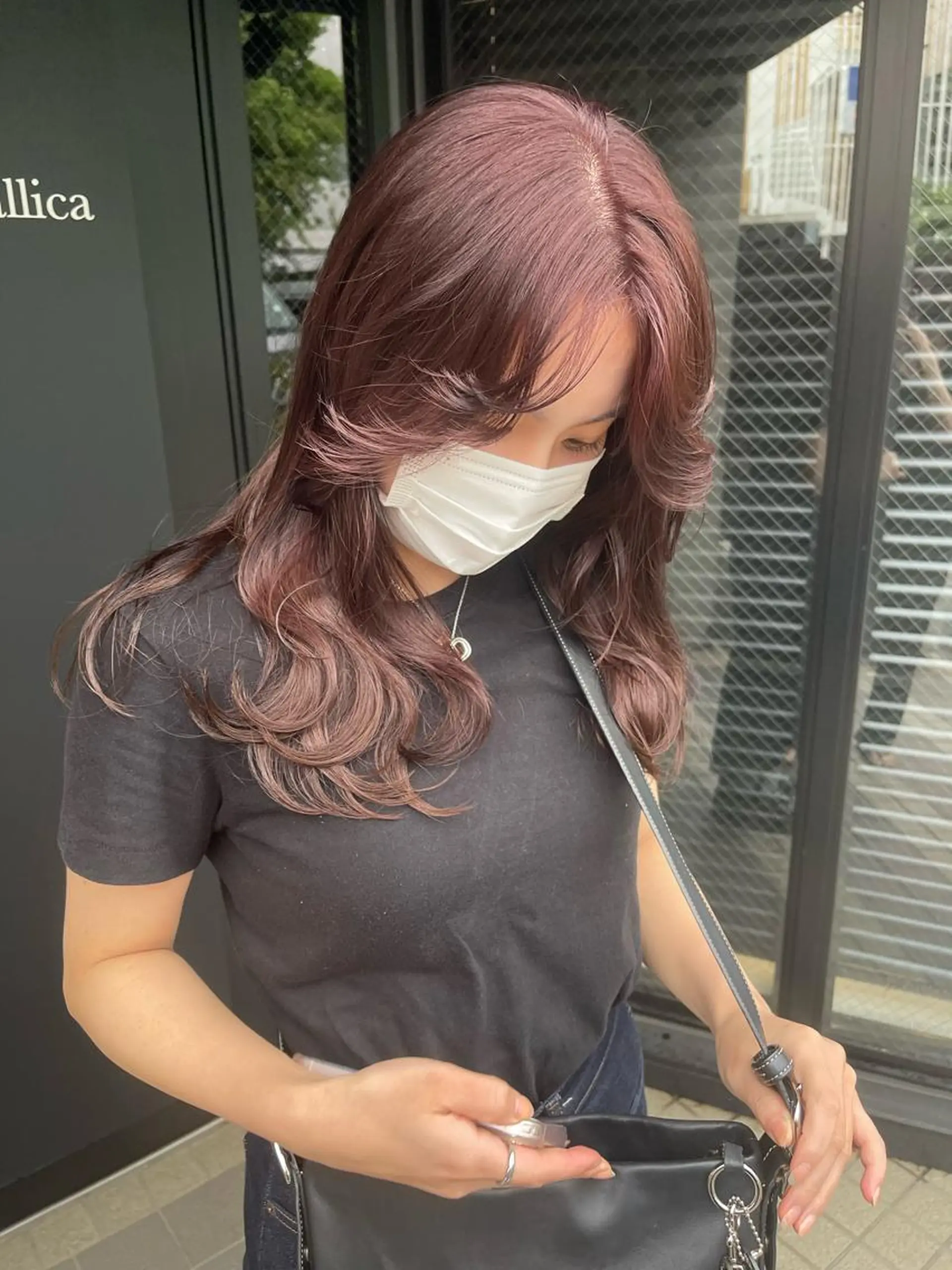 ロング カラー ラベンダーカラー ヘアカラー トリートメント ヘッドスパ ラベンダー/レイヤー スタイル🤎mamiのヘアスタイル