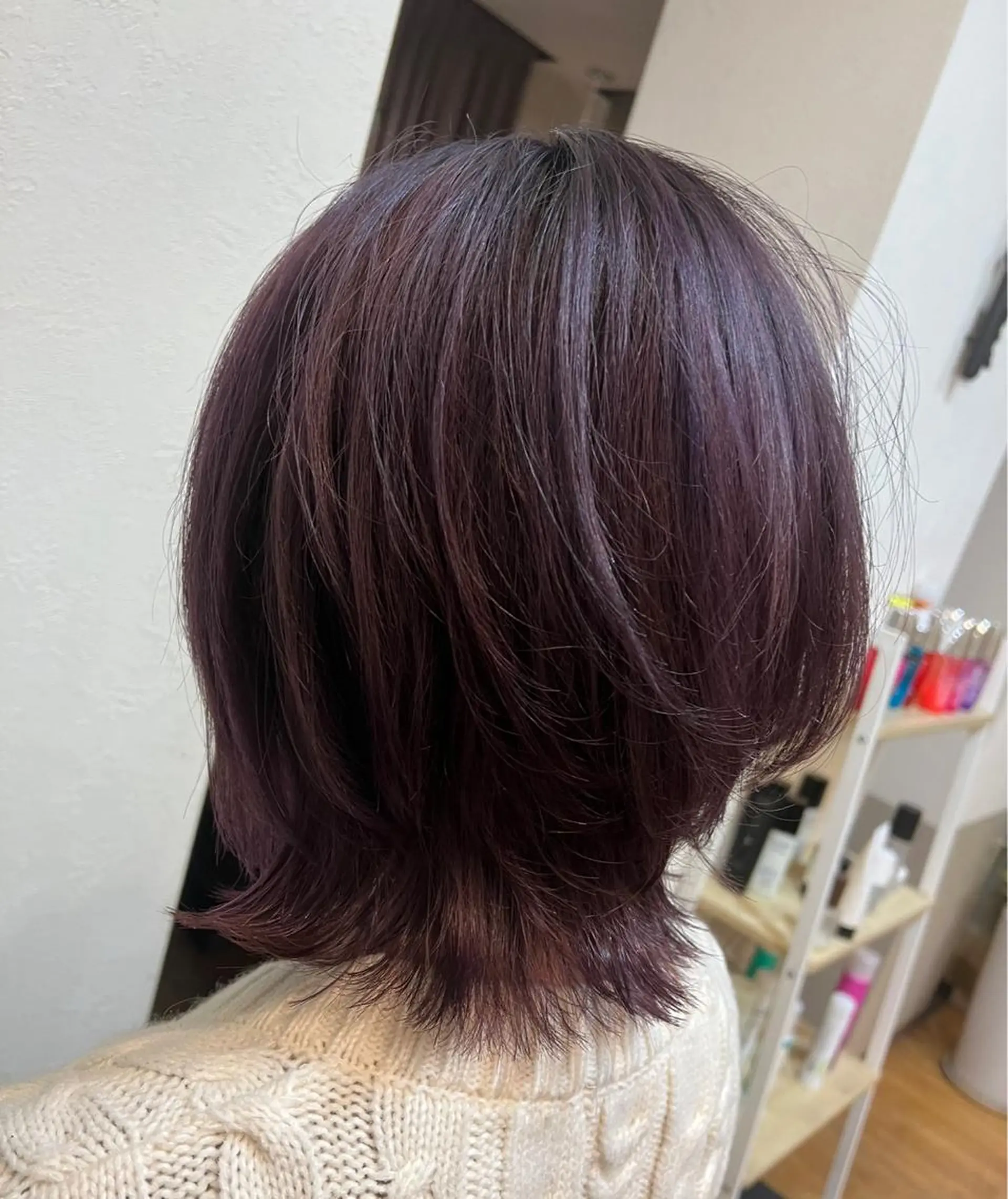 ショート カラー ブリーチ ディープラベンダー ラベンダーカラー 山田 恭華 /メンズカットのヘアスタイル