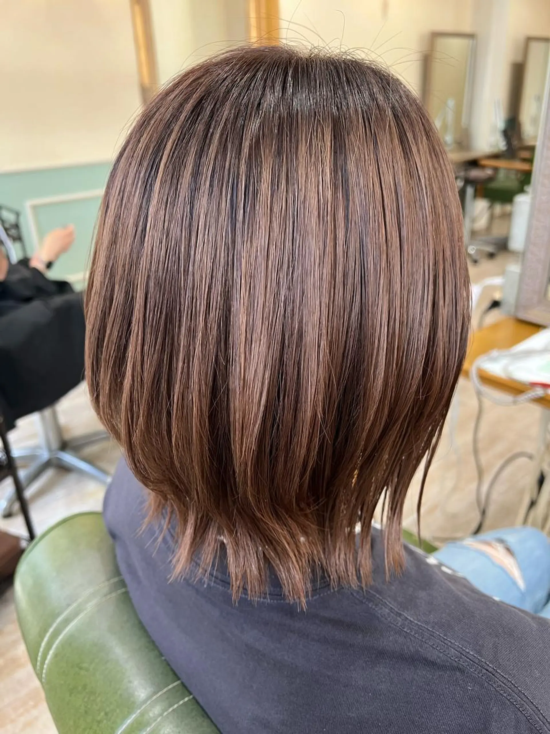 ミディアム カラー 髪質改善 新越谷noble店長 松本拓也▶◀*.のヘアスタイル