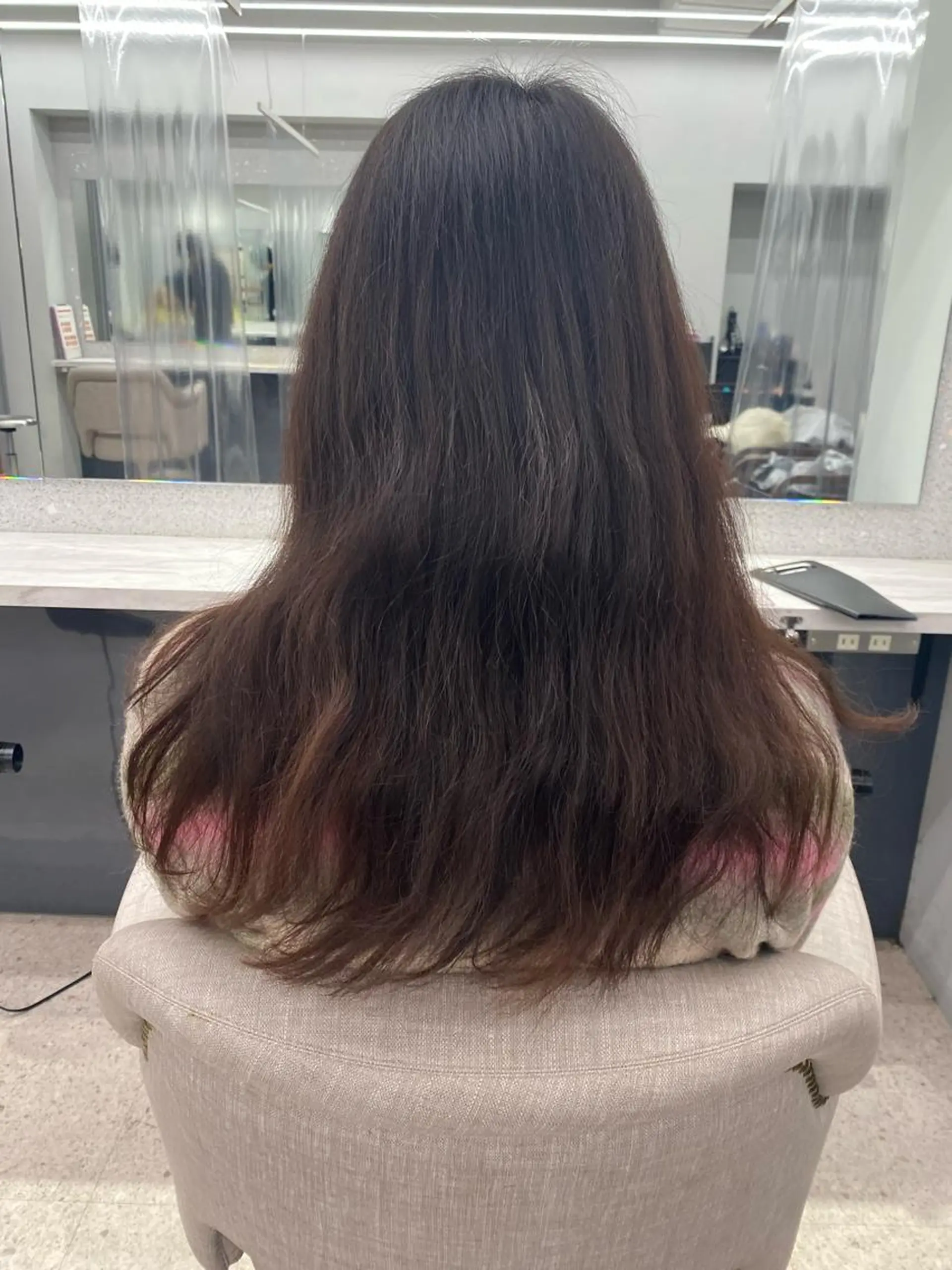 ロング 京都レイヤーカット/ 縮毛矯正/羽柴りくのヘアスタイル