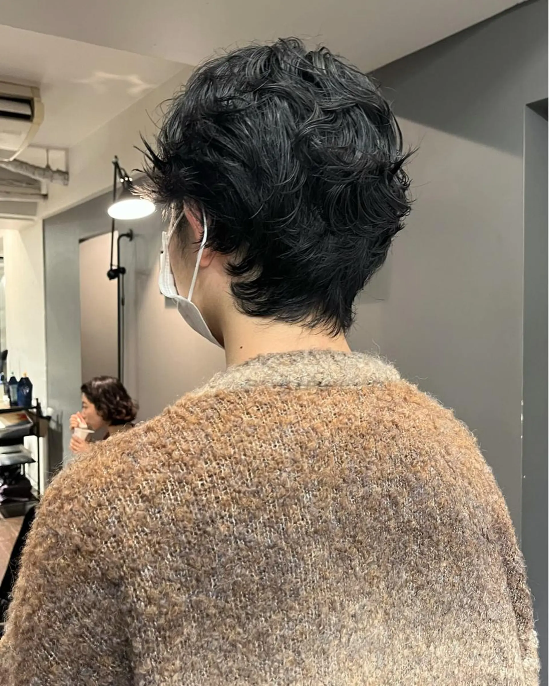 パーマ メンズ カット パーマ NERO 眞下秋歩のヘアスタイル