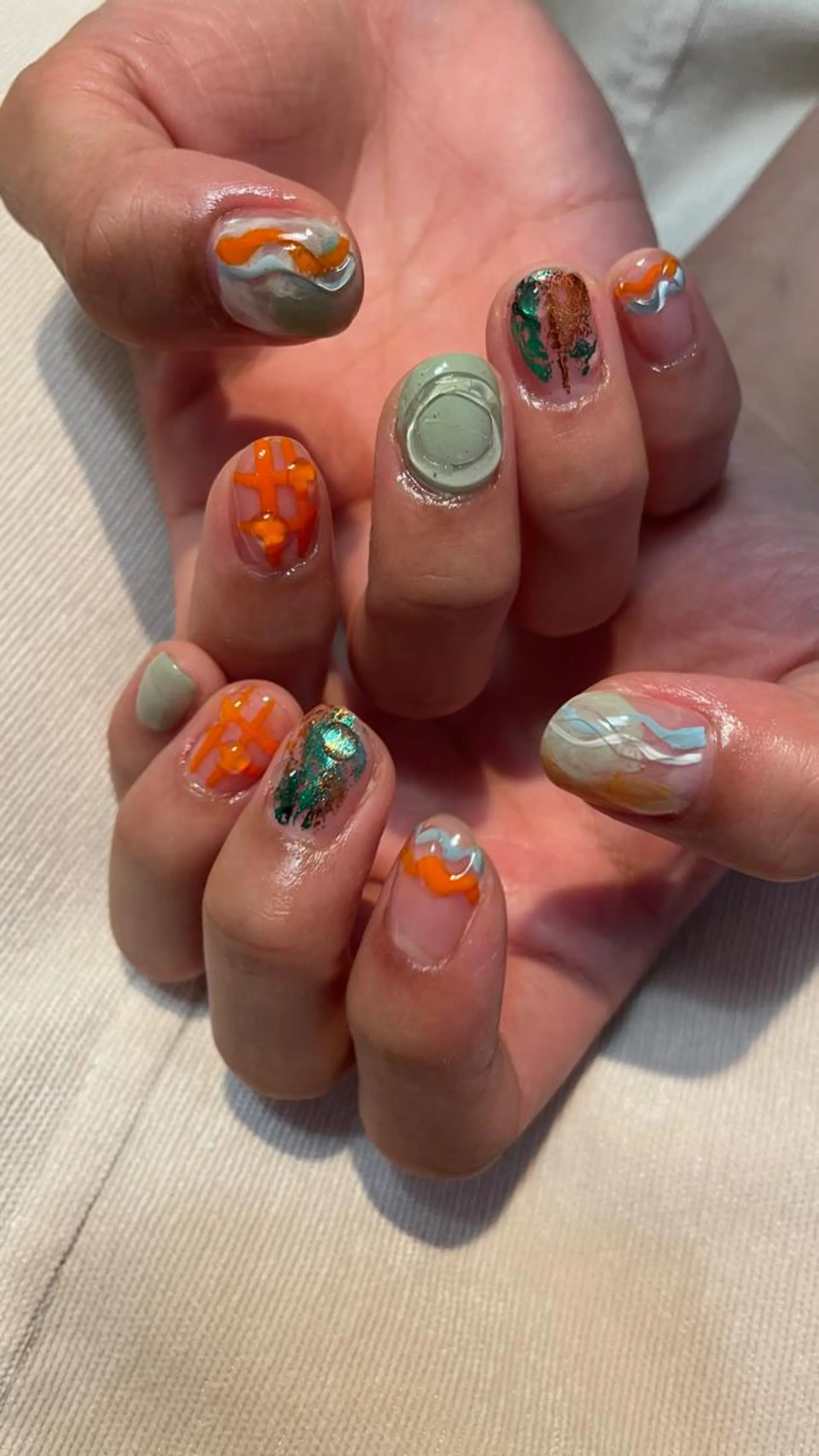 ネイル 栗田 ゆう子のネイルデザイン