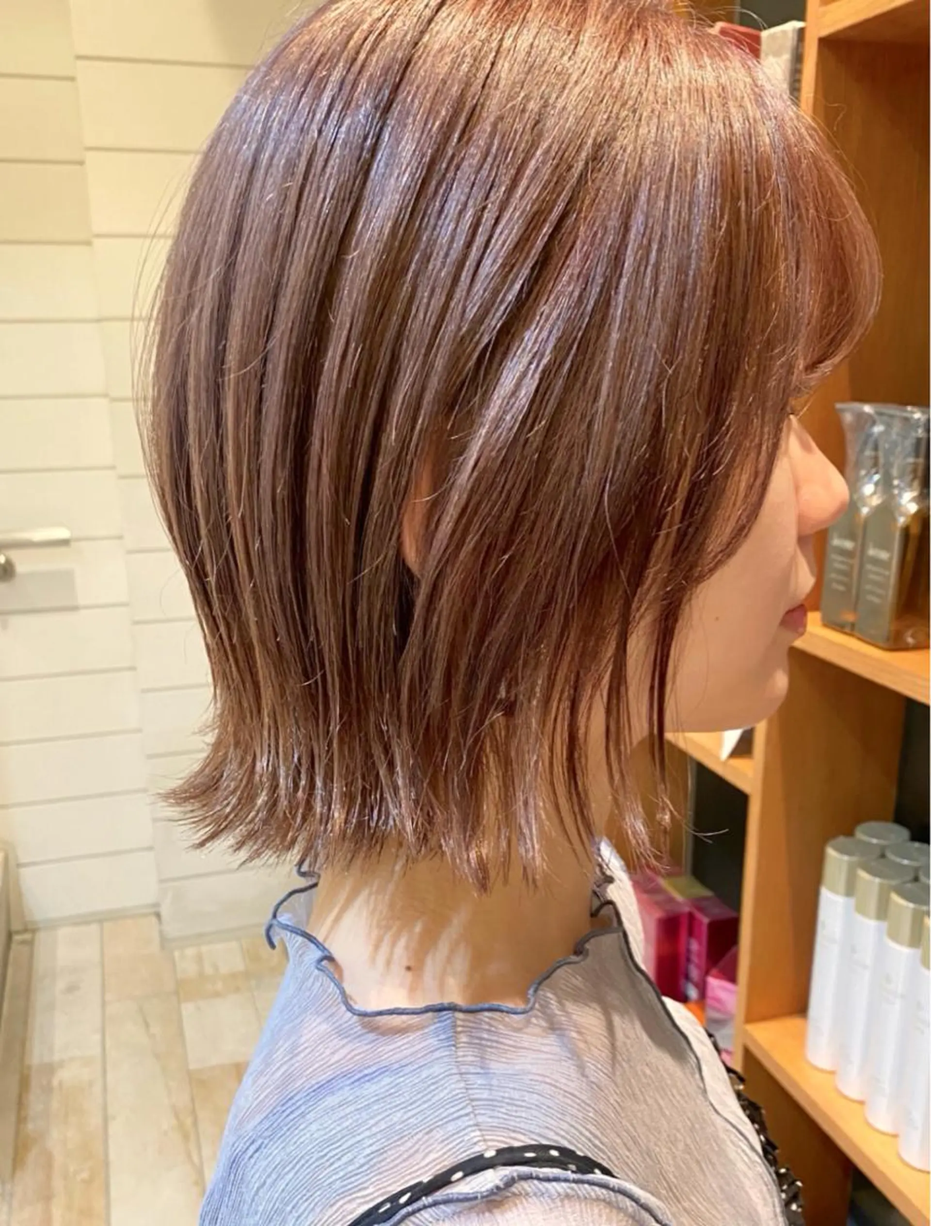 ミディアム カラー ベージュカラー ラベンダーカラー ラベンダーベージュ 赤み消し/透明感 🪽◝✩ 武者春花のヘアスタイル