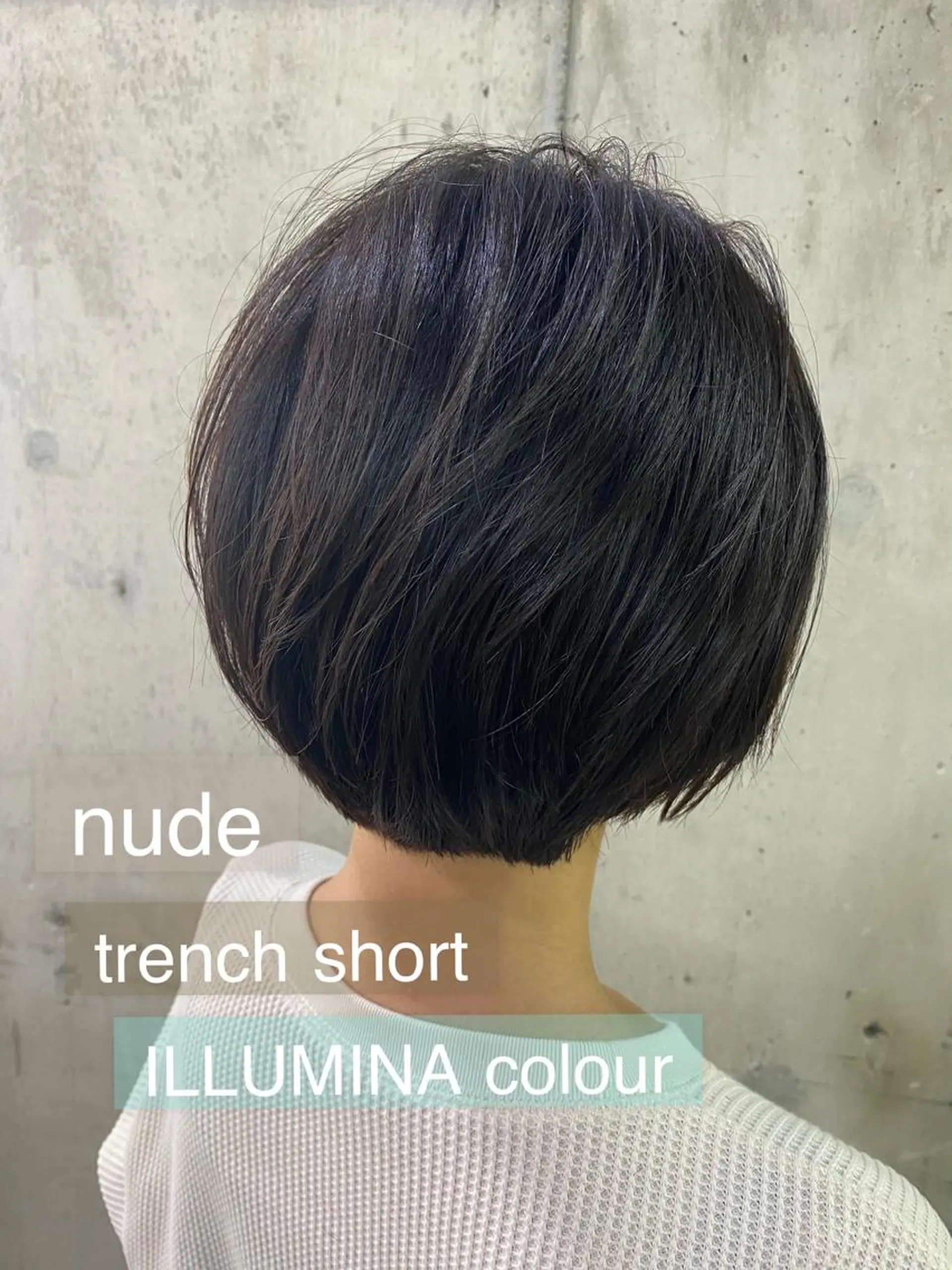 ショート カラー イルミナカラー ショートヘア 舟橋 りんかのヘアスタイル