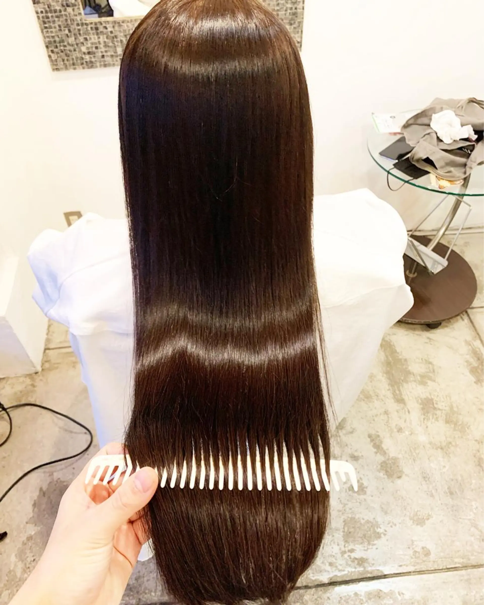 カラー ベージュカラー グレージュ ボブ 髪質改善 ヘアカラー 武田涼レイヤーカット 髪質改善×縮毛矯正のヘアスタイル