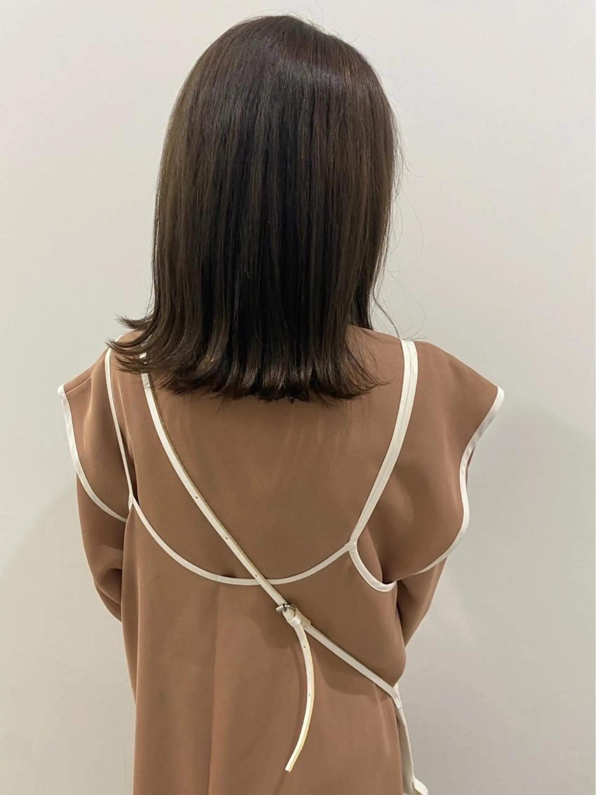 セミロング 透明感ニュアンス 柔らかstyle🤍のヘアスタイル