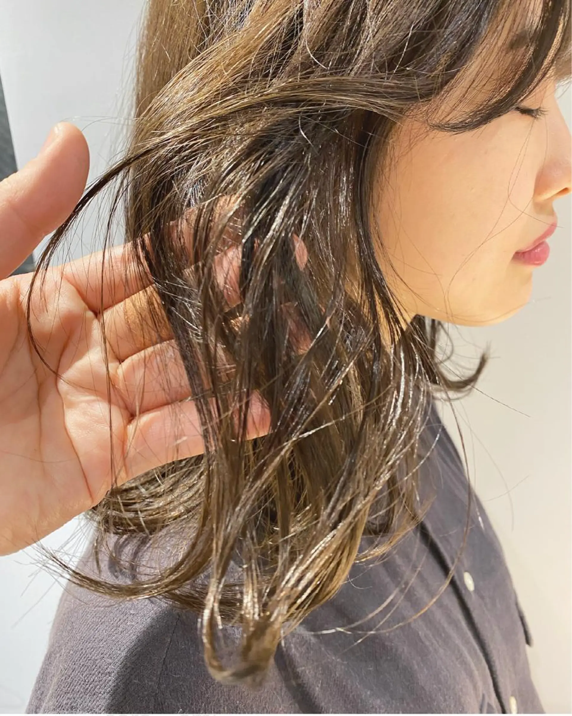 ミディアム カラー ヘアカラー ボブ、ミディアム得意 🤍Emmy🤍のヘアスタイル