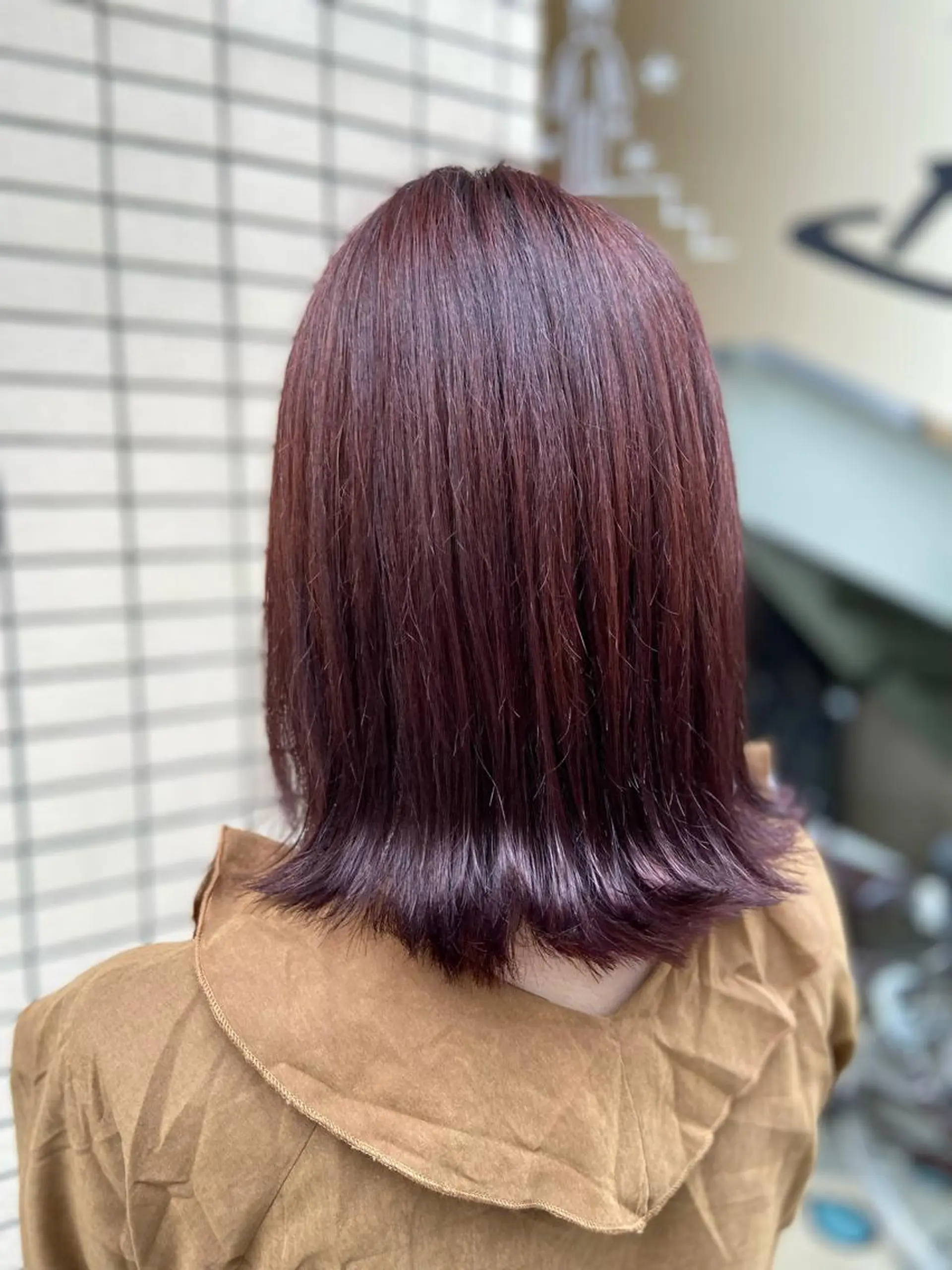 ミディアム カラー ブリーチ ピンクカラー カット ヘアカラー トリートメント 菊地 美憂のヘアスタイル