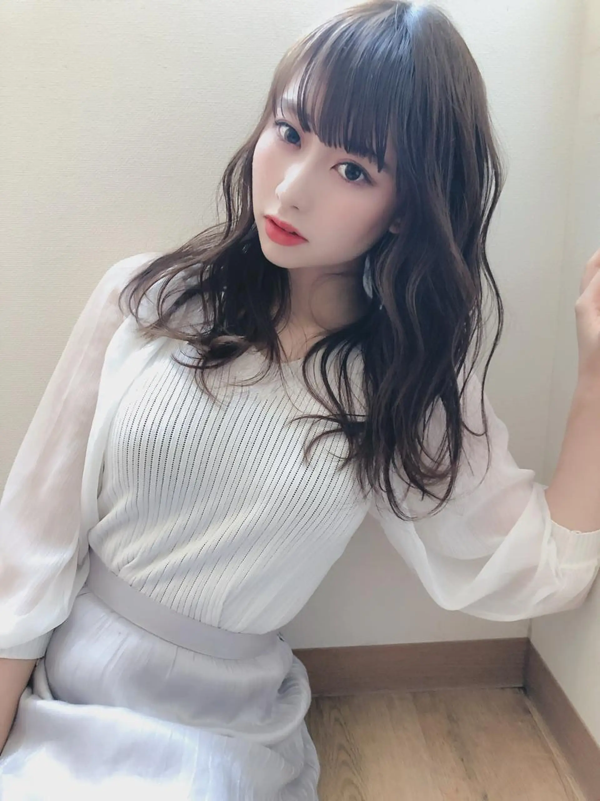 ミディアム カラー テトネ タカシのヘアスタイル