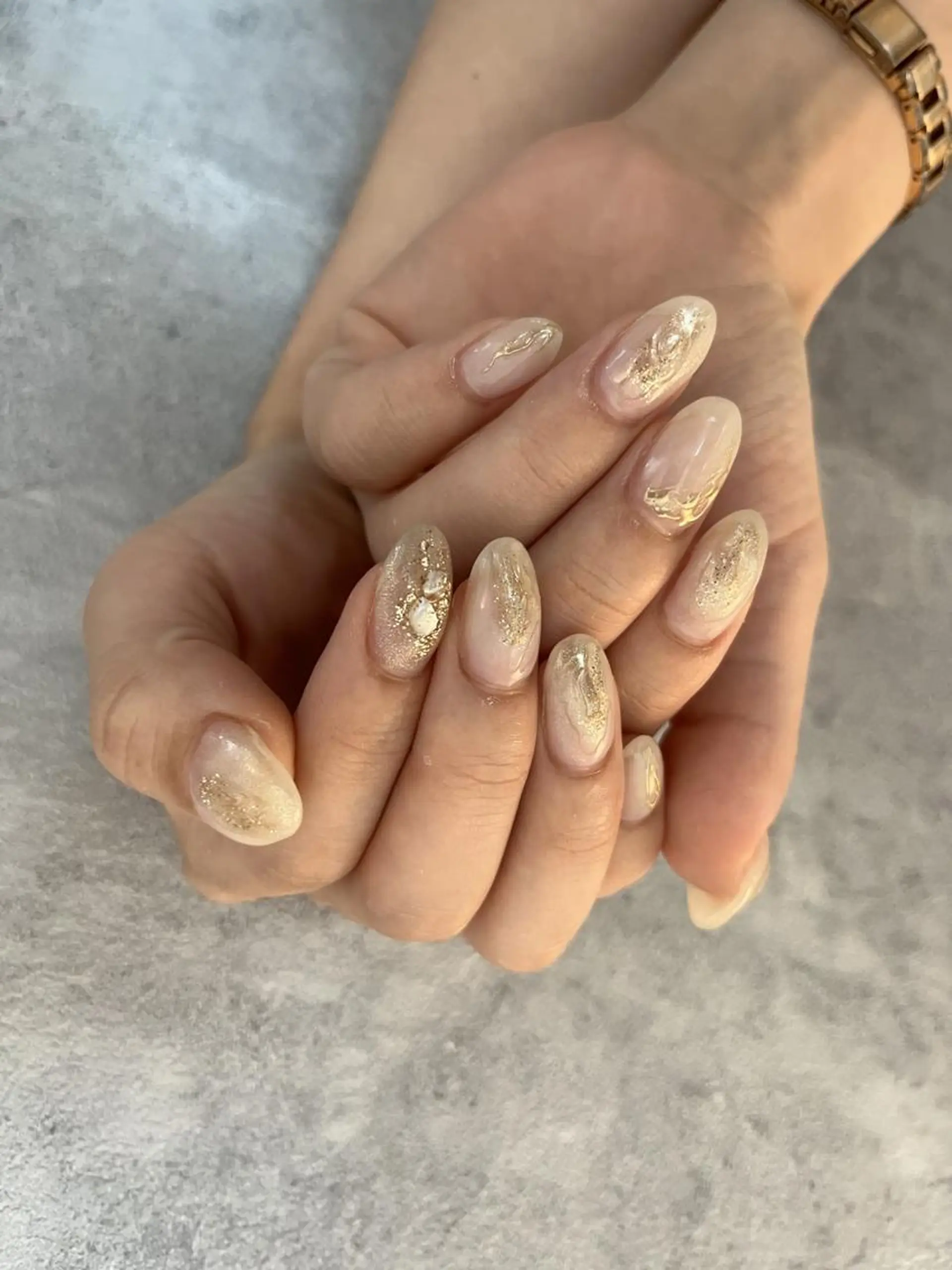 ネイル Ray. ちゅるん系ニュアンスのネイルデザイン