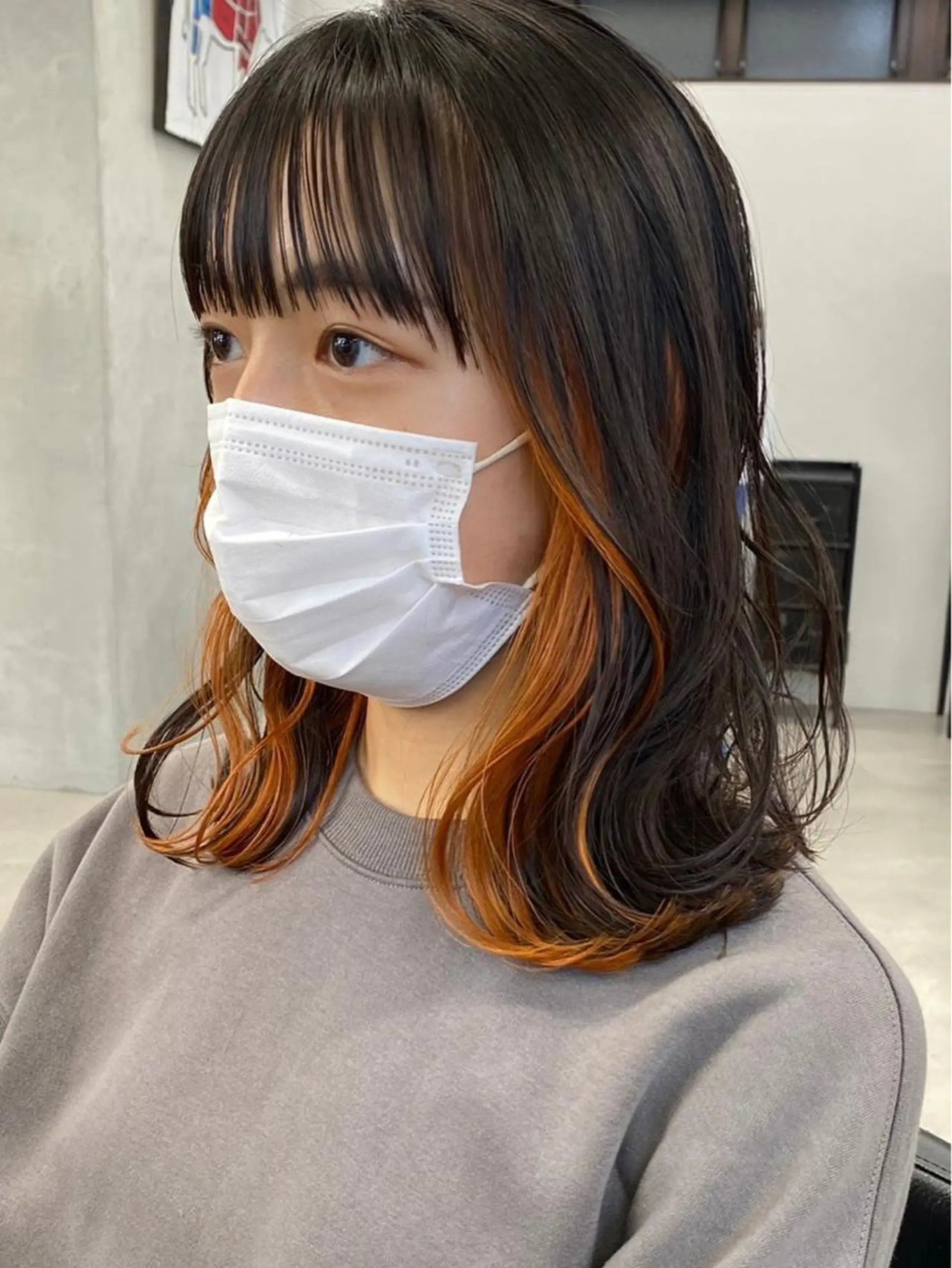 ミディアム ブリーチダブルカラー 【koide】のヘアスタイル