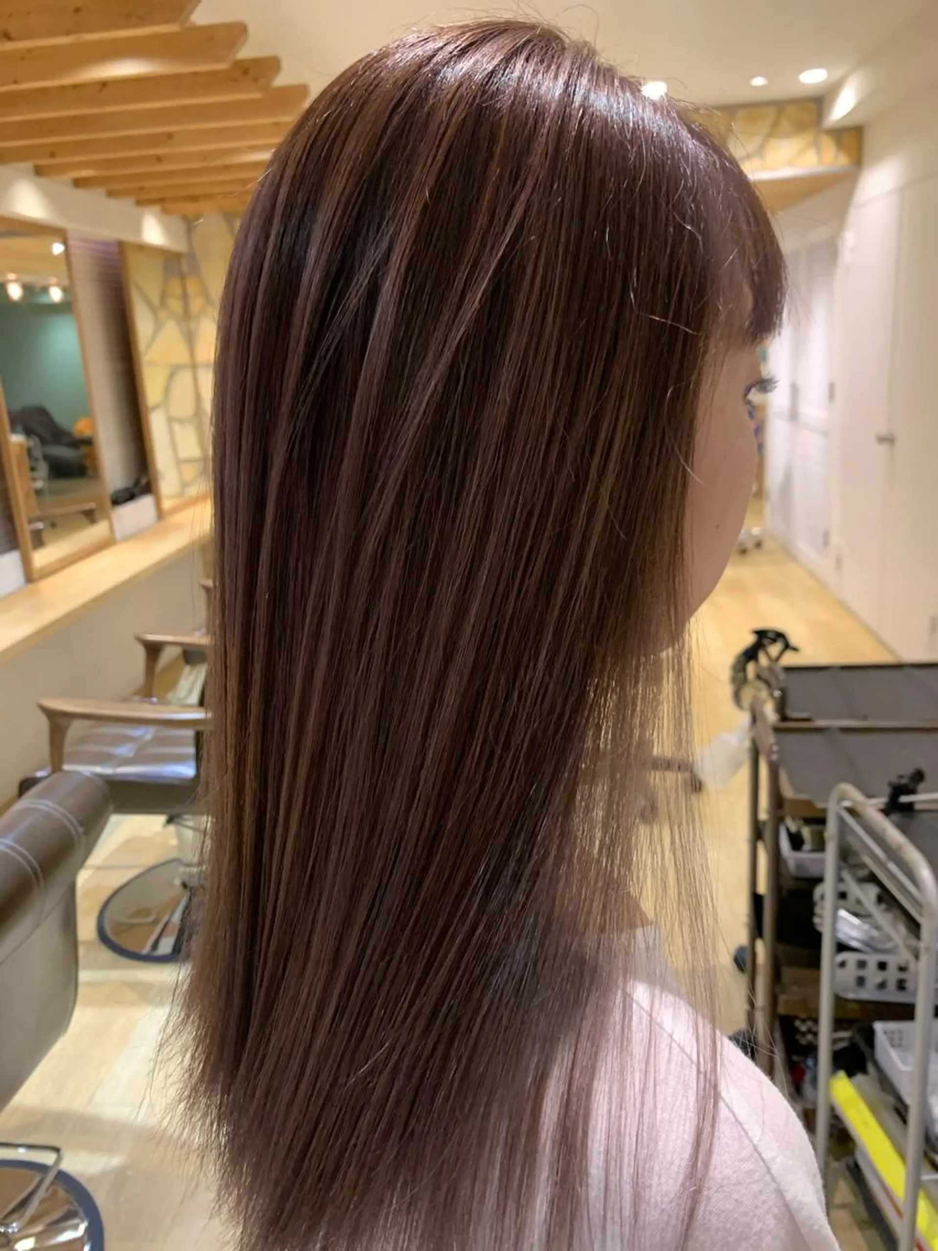 ロング ハイライト ヘアカラー トリートメント 渋谷ハイトーン/ デザインカラー阿部のヘアスタイル