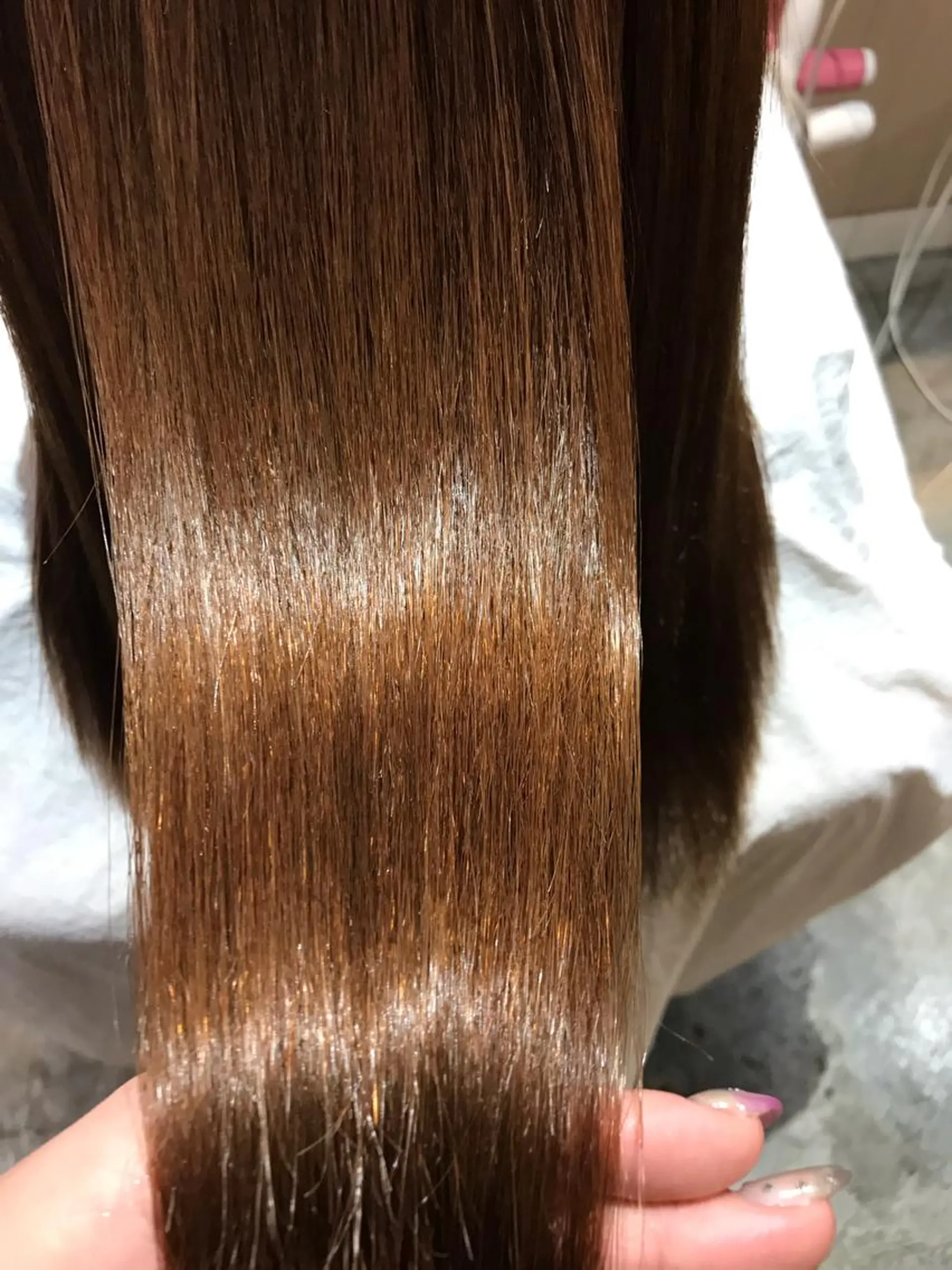 ロング カラー 髪質改善×矯正🫧 韓国ヘアasamiのヘアスタイル