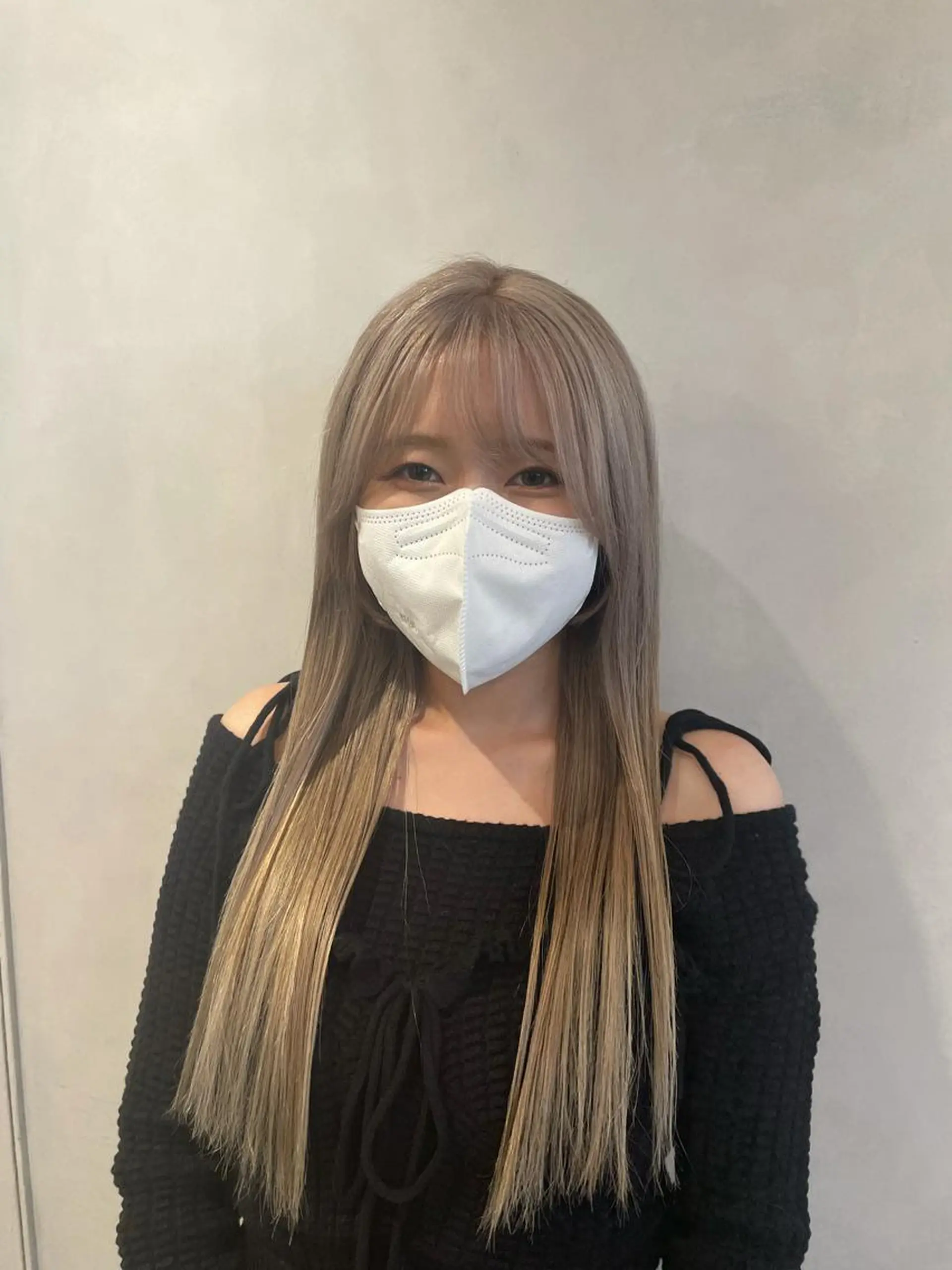 ロング 韓国風ヘア ❤︎︎韓国ヘア❤︎︎ 𝑺𝒉𝒊𝒉𝒐のヘアスタイル