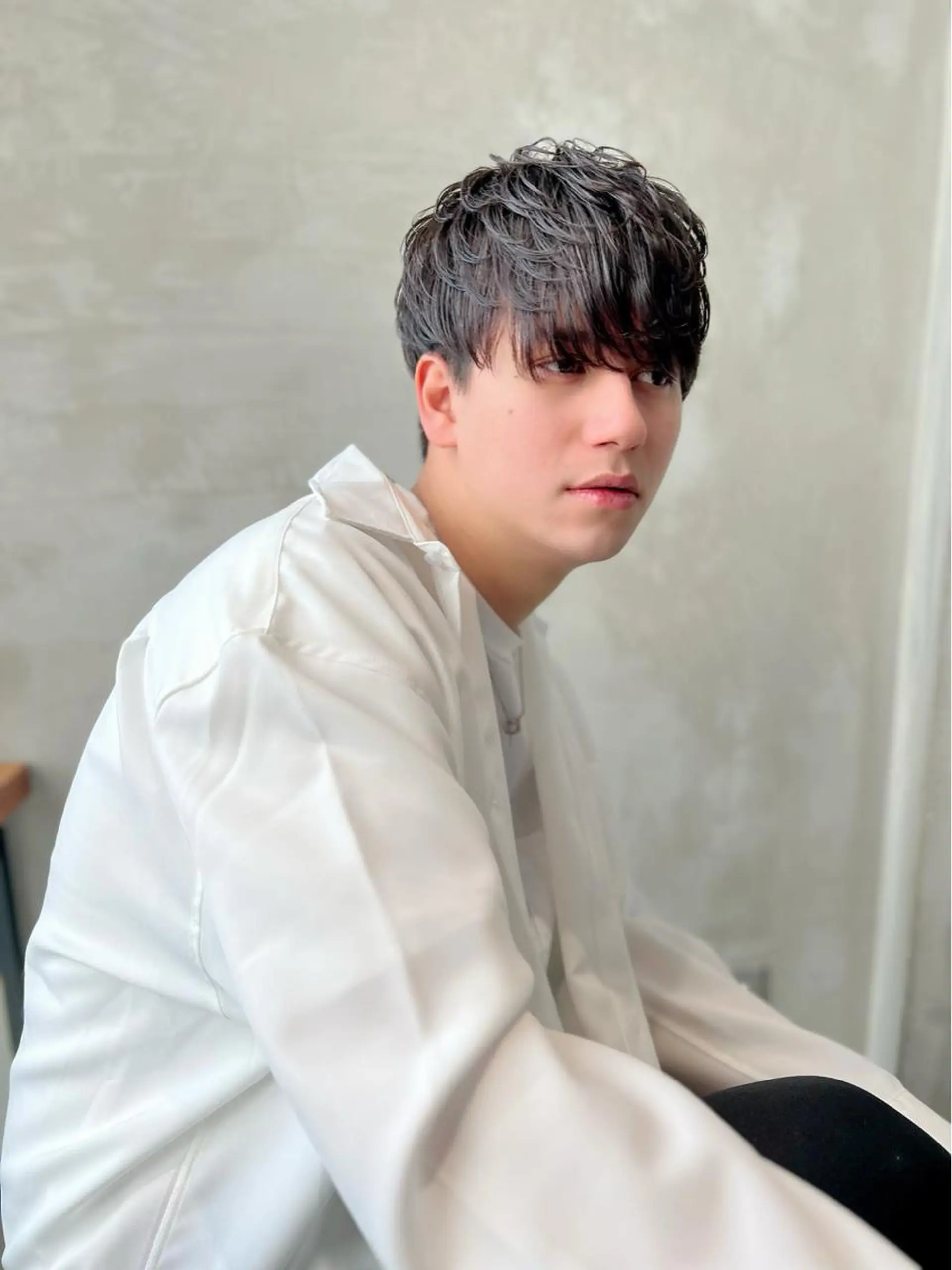 ショート パーマ メンズ カット トリートメント ヘアセット 韓国レイヤー🇰🇷 韓国研修◎渋谷カイトのヘアスタイル