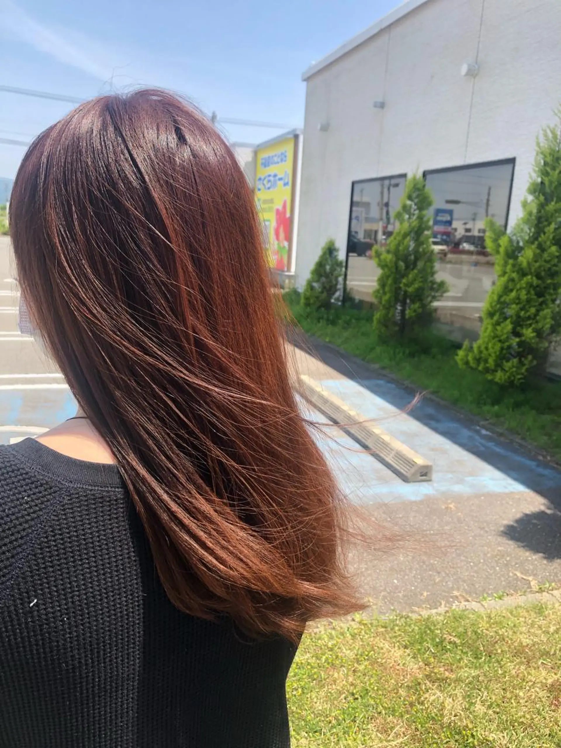 ロング カラー ブリーチ ブリーチなしカラー カット ヘアカラー 井澤 和花のヘアスタイル