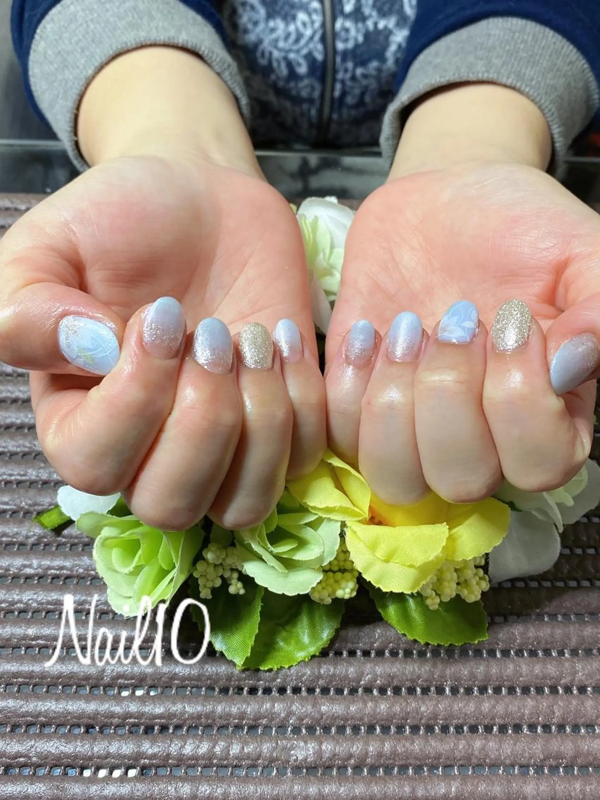 ネイル アートネイル ラメ(グリッター) ラメグラデーション Nail10 Kakoのネイルデザイン