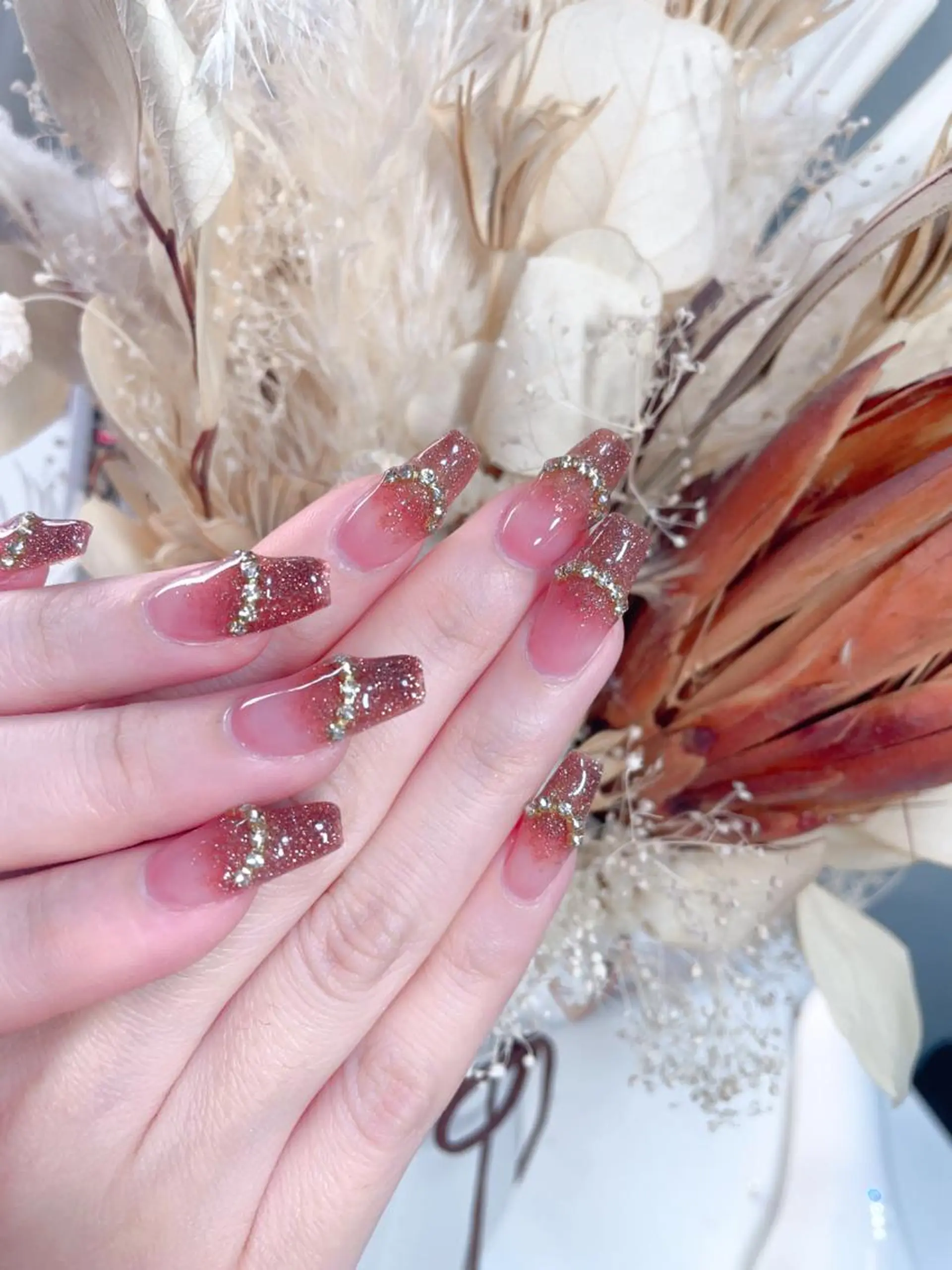 ネイル ハンドネイル M🌷nail 長さだし専門店のネイルデザイン