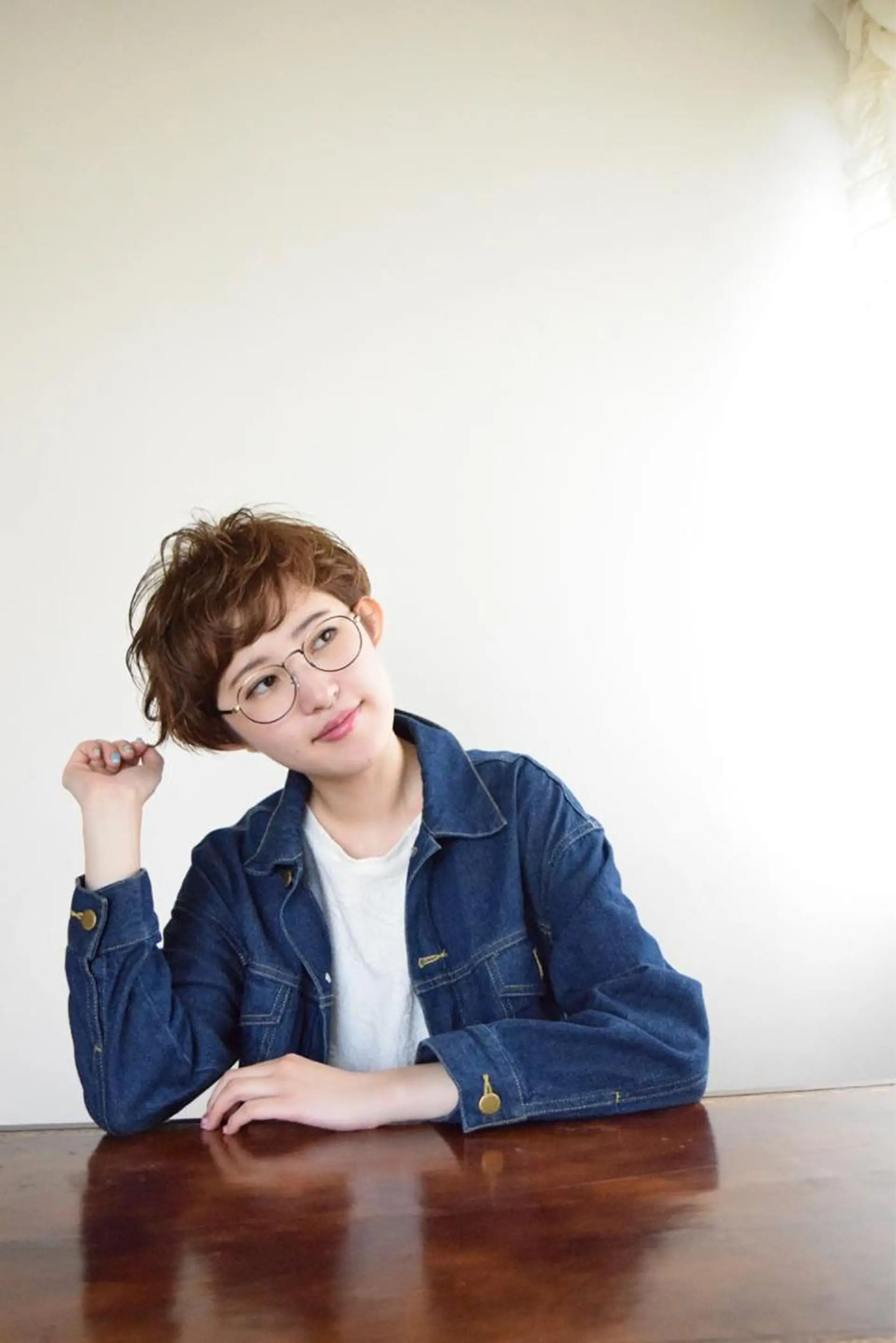 ショート パーマ カット litmus  hair salon所属・髪質改善　ボブ 外ハネボブ　白間　光のヘアスタイル