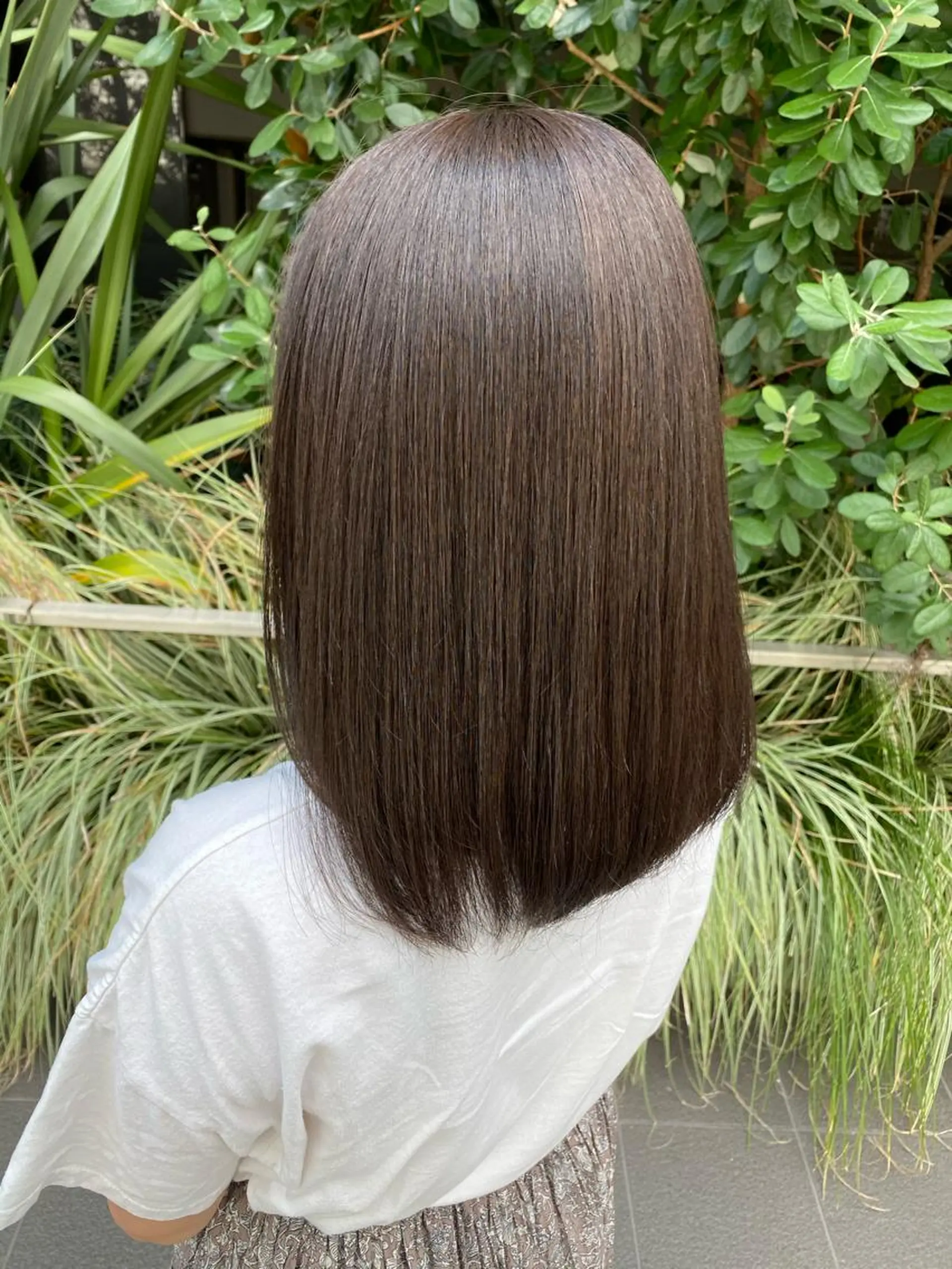 ミディアム カラー ヘアアレンジ 外苑前NO.1艶髪 透明感カラーのヘアスタイル