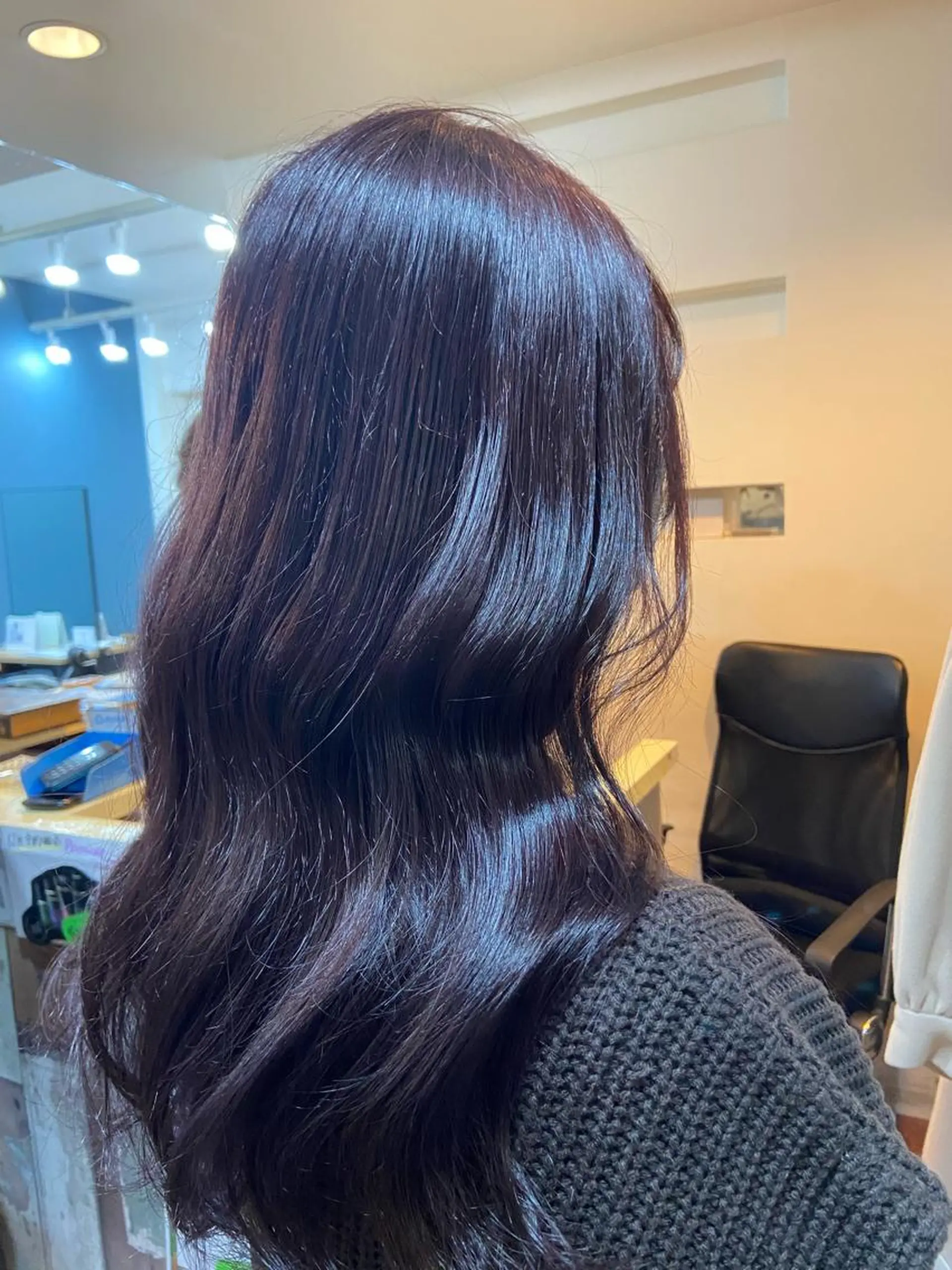 ロング カラー カット ヘアカラー トリートメント 髪質改善/ストレート /透明感/西川奈穂のヘアスタイル