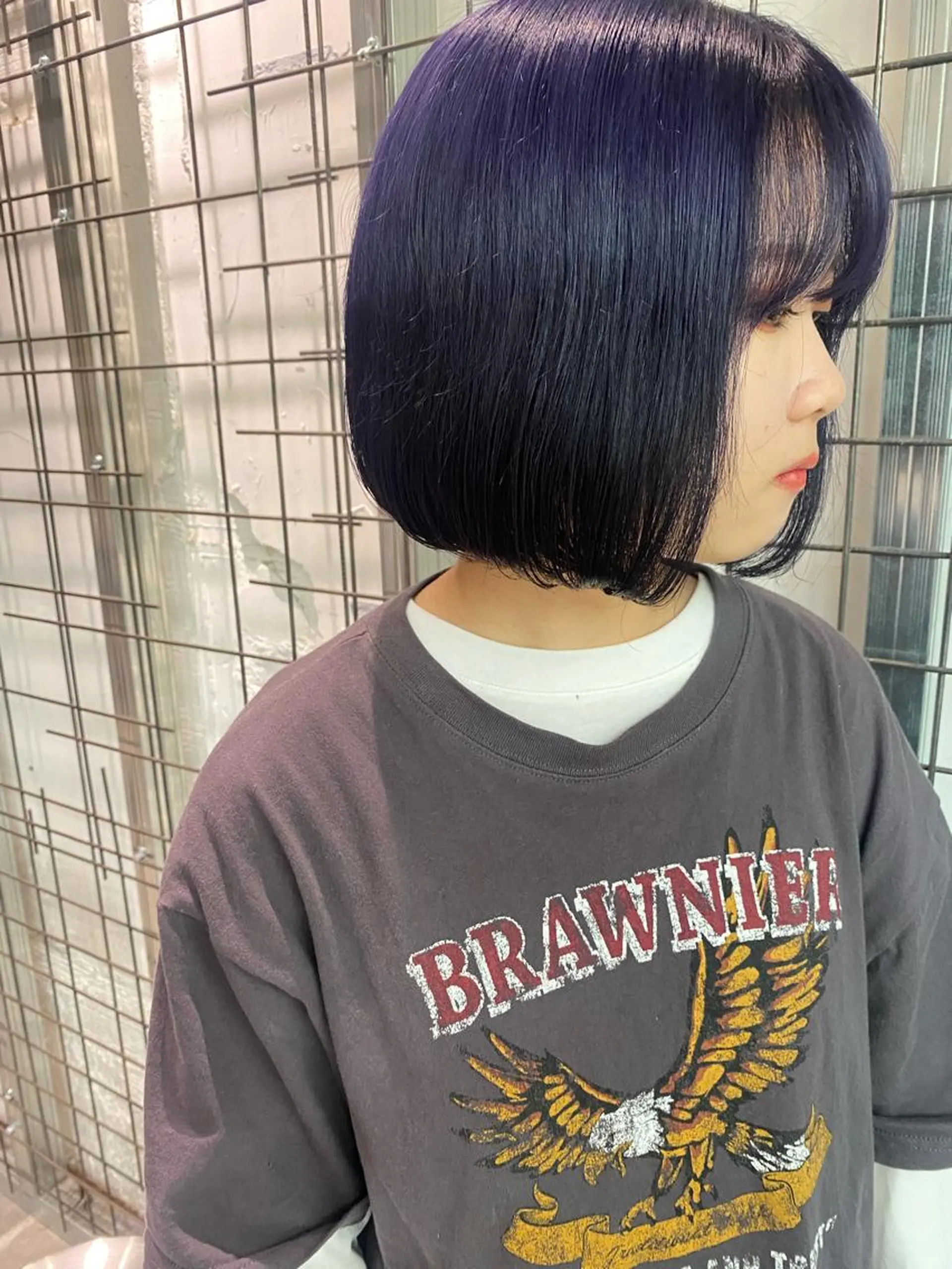 カラー バイオレットカラー カット ヘアカラー AYANE 韓国ヘア /レイヤーカットのヘアスタイル