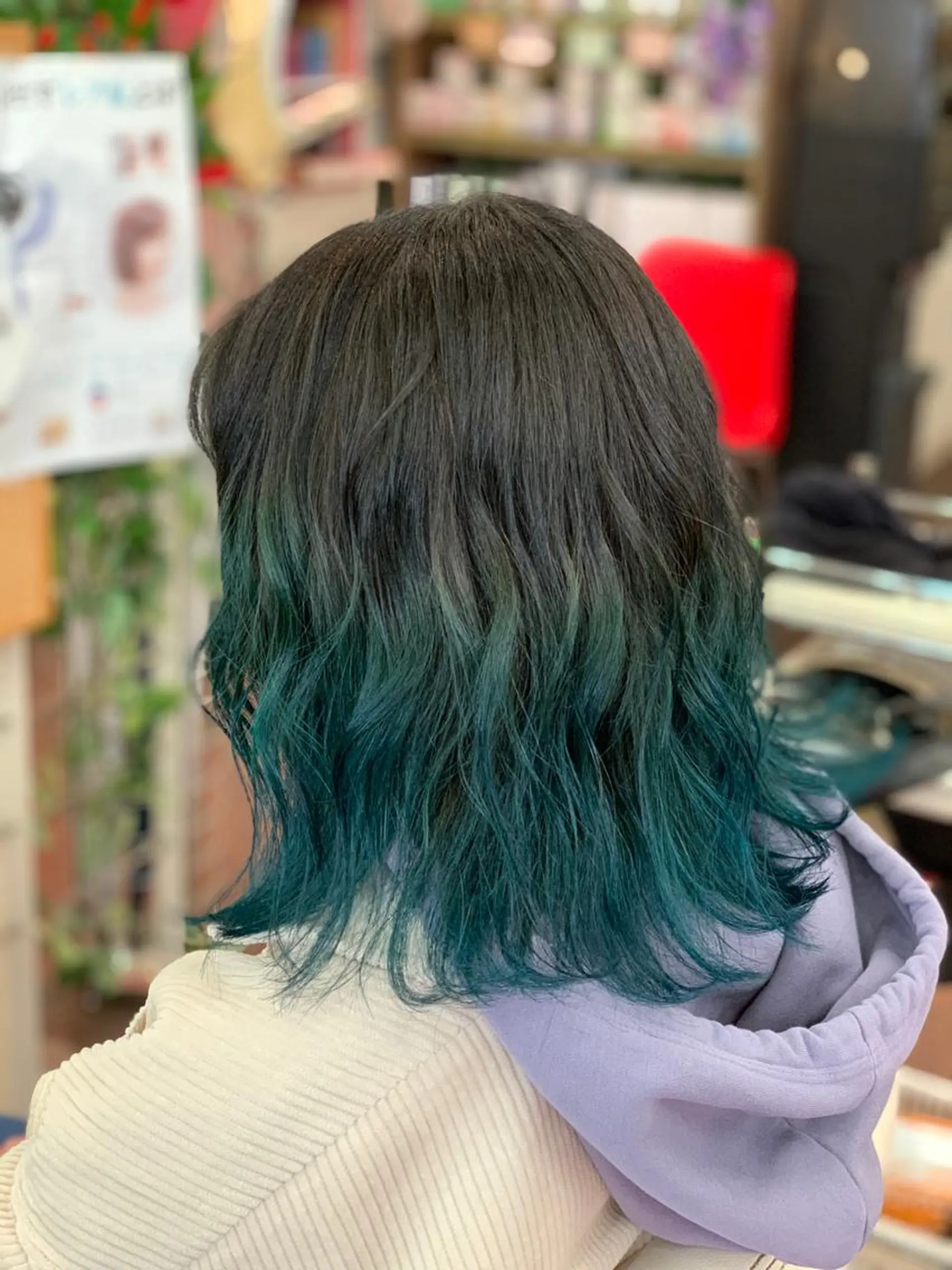 ミディアム ヘアカラー たけい ゆうきのヘアスタイル