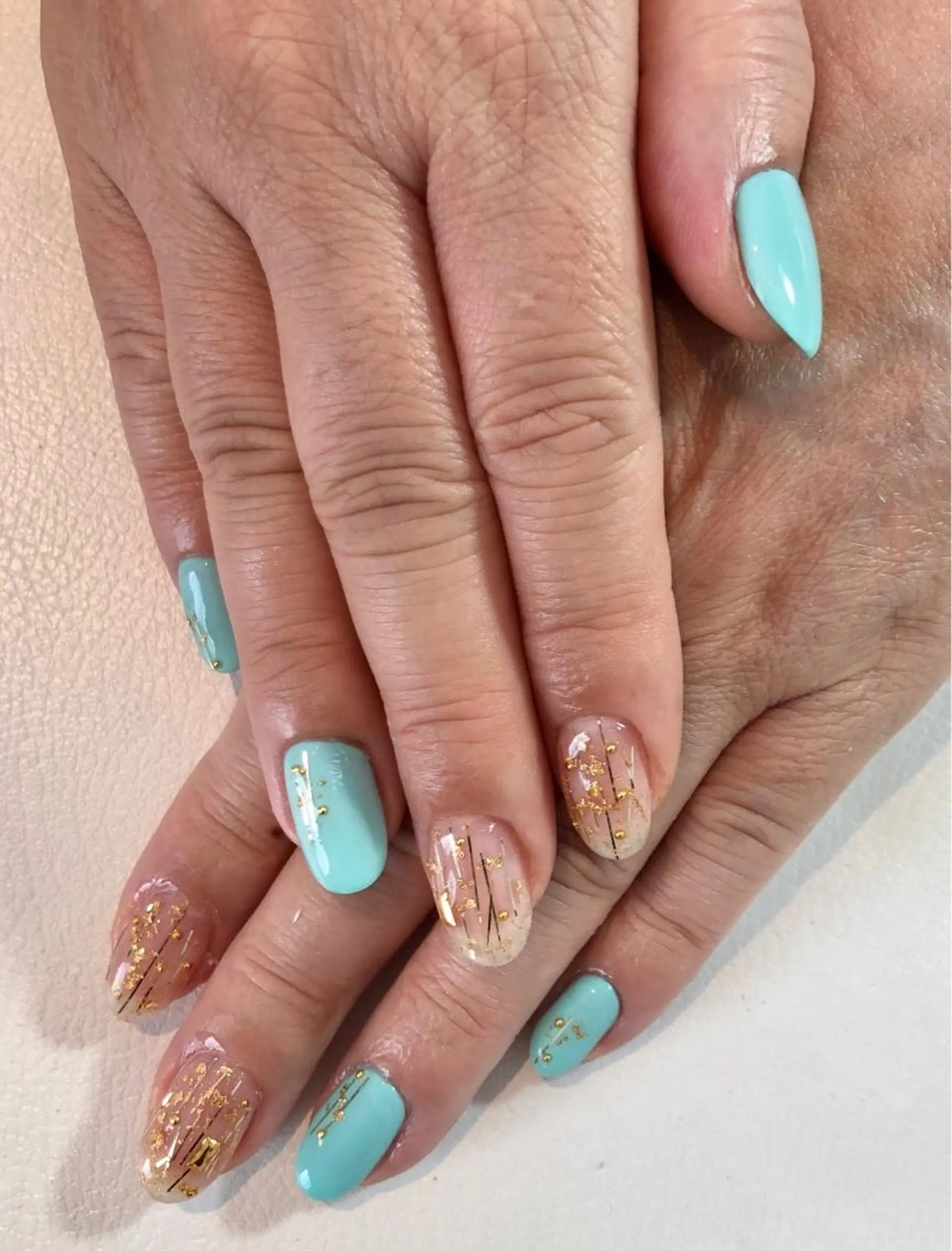 ネイル アートネイル ジェルネイル 氷ネイル・うるうるネイル キラキラネイル オフィスネイル ♾nail 恵美のマツエク・マツパデザイン