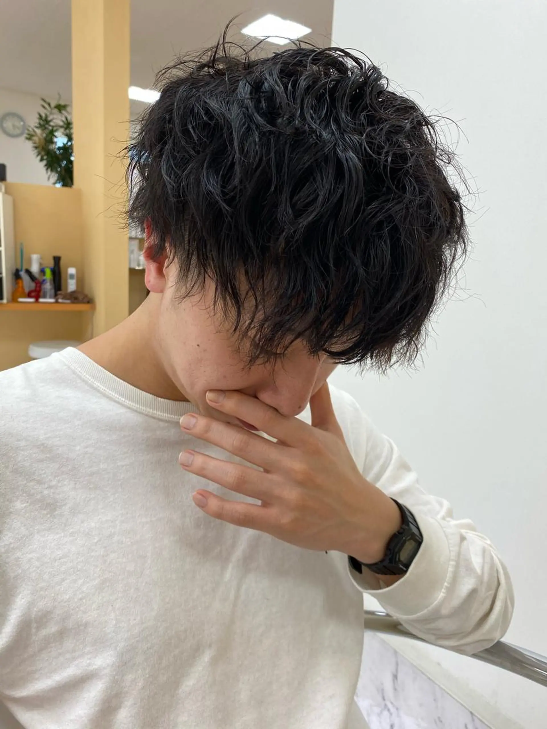 メンズ メンズパーマ カット パーマ N° Elune MIYUUのヘアスタイル