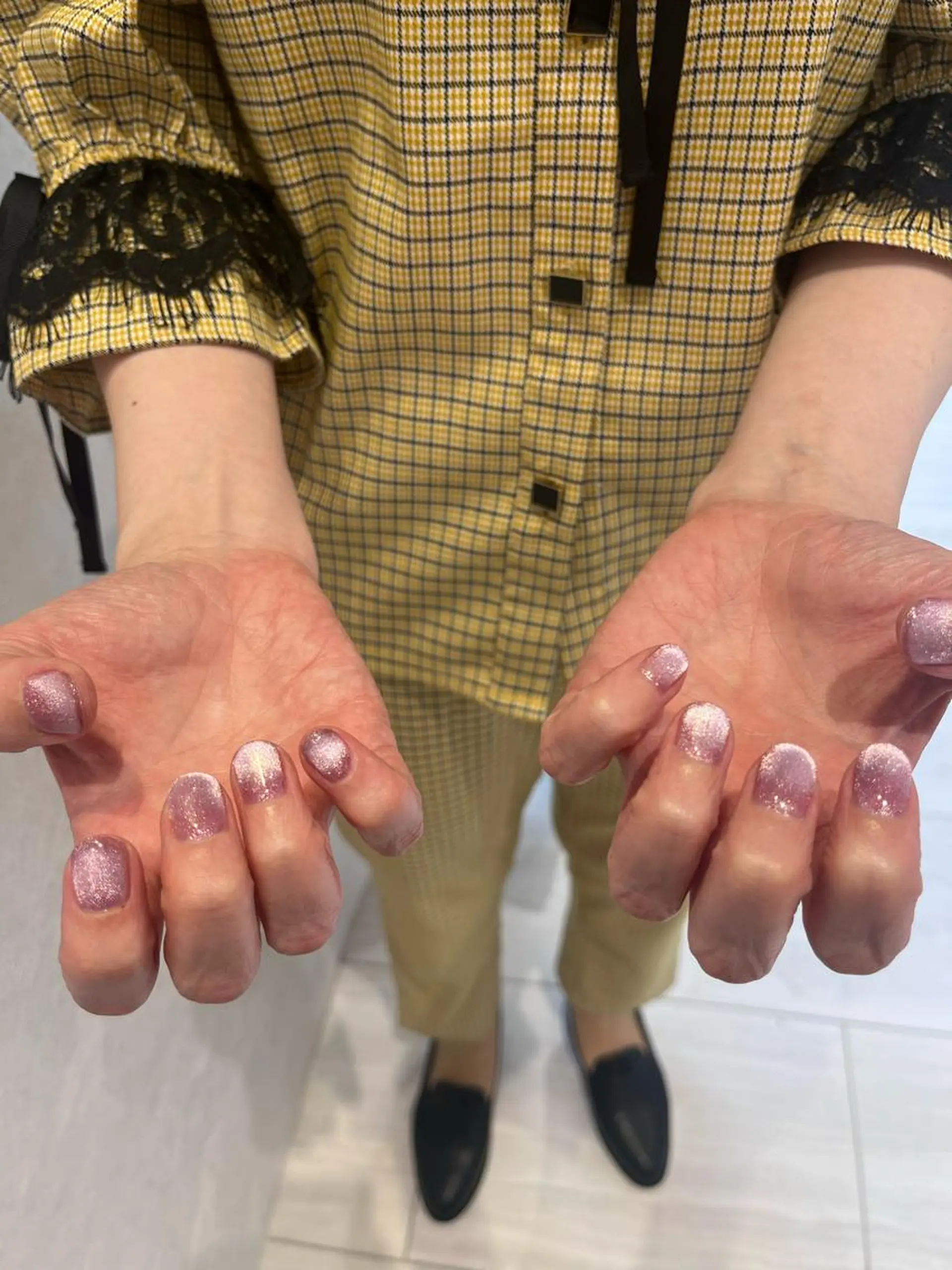 ネイル マグネットネイル ピンク Earth☆*: taruのネイルデザイン