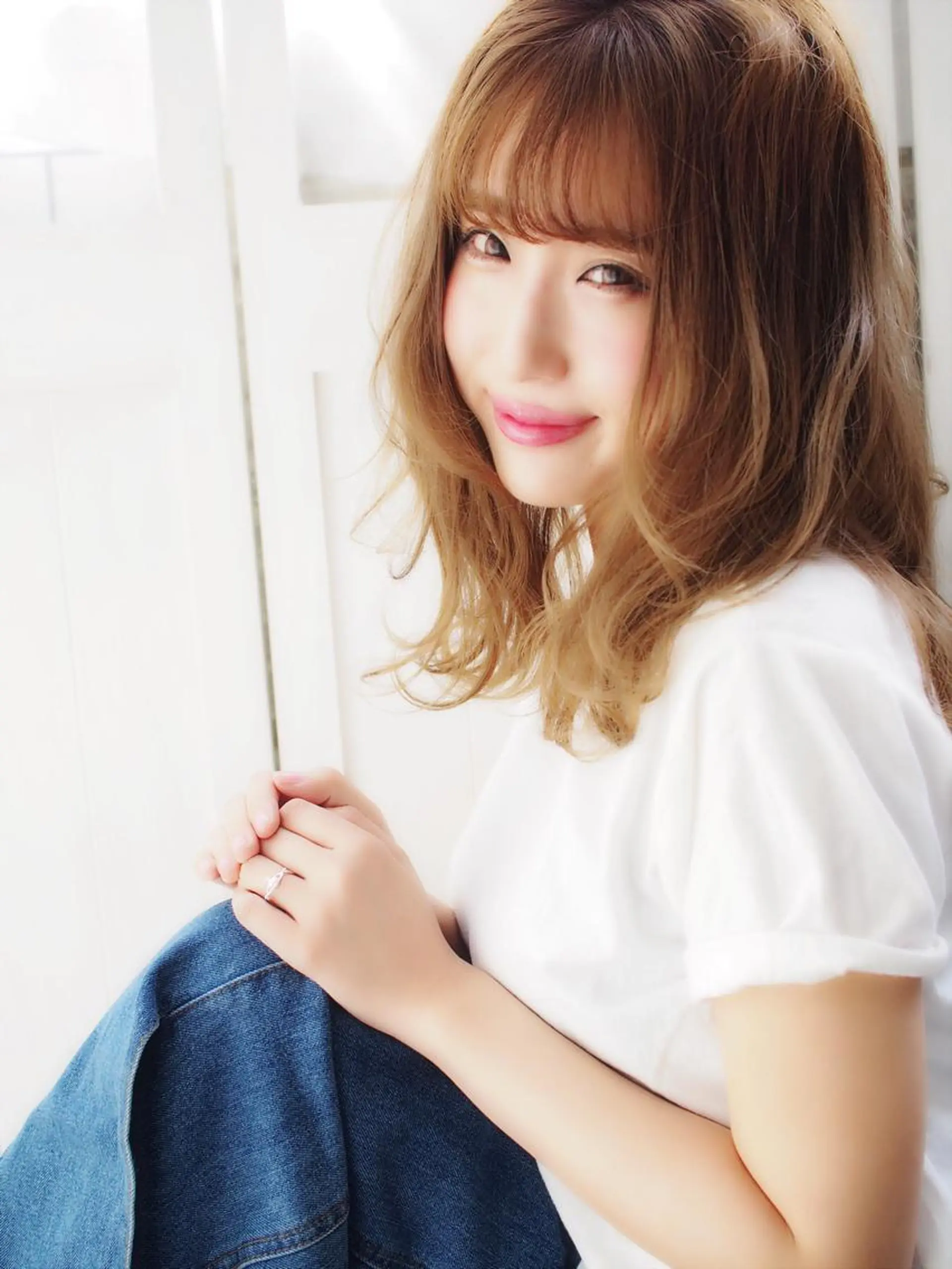 ミディアム ほさか しんごのヘアスタイル