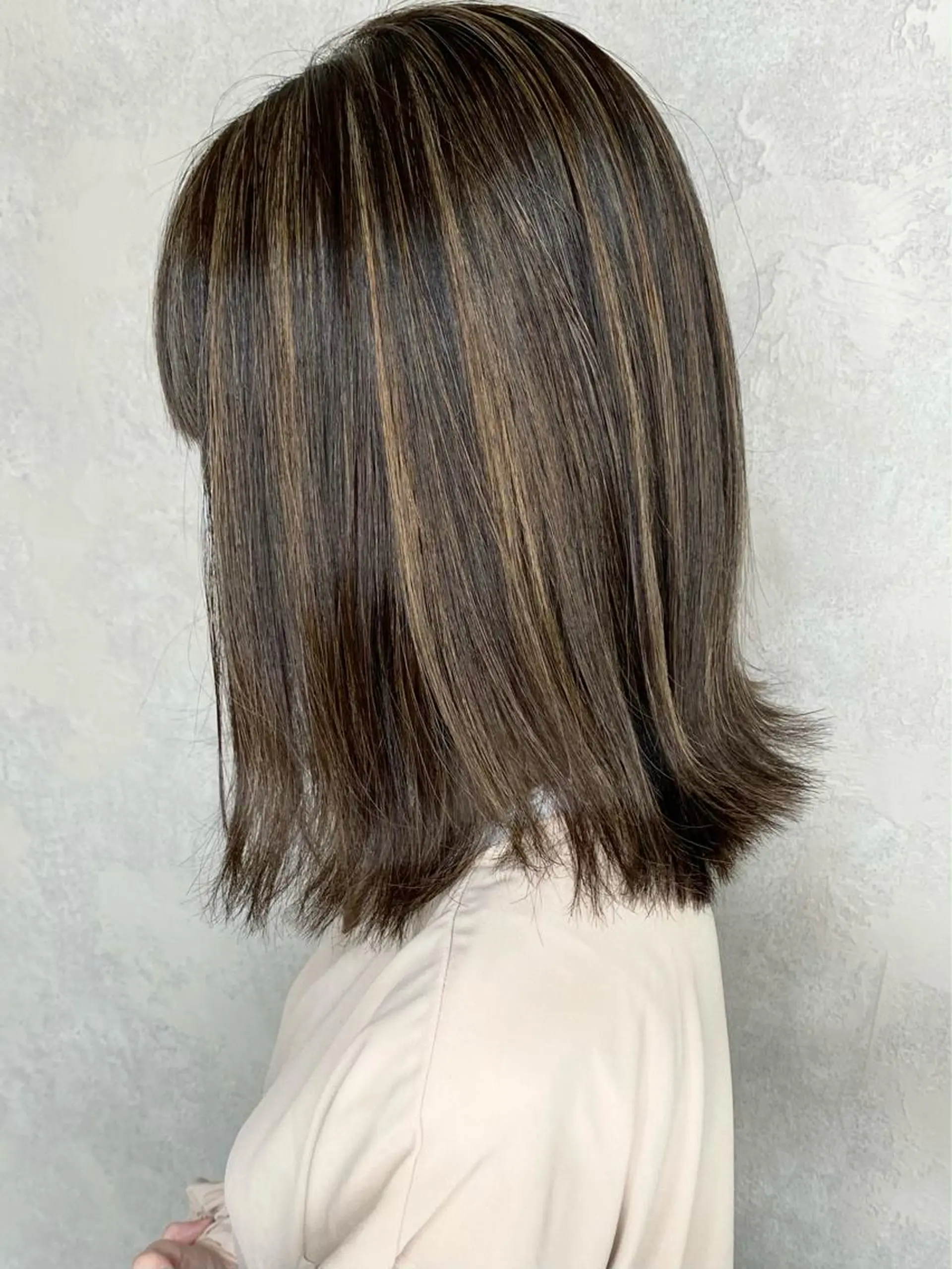 セミロング ハイライト 🌾内山 龍介🌾のヘアスタイル