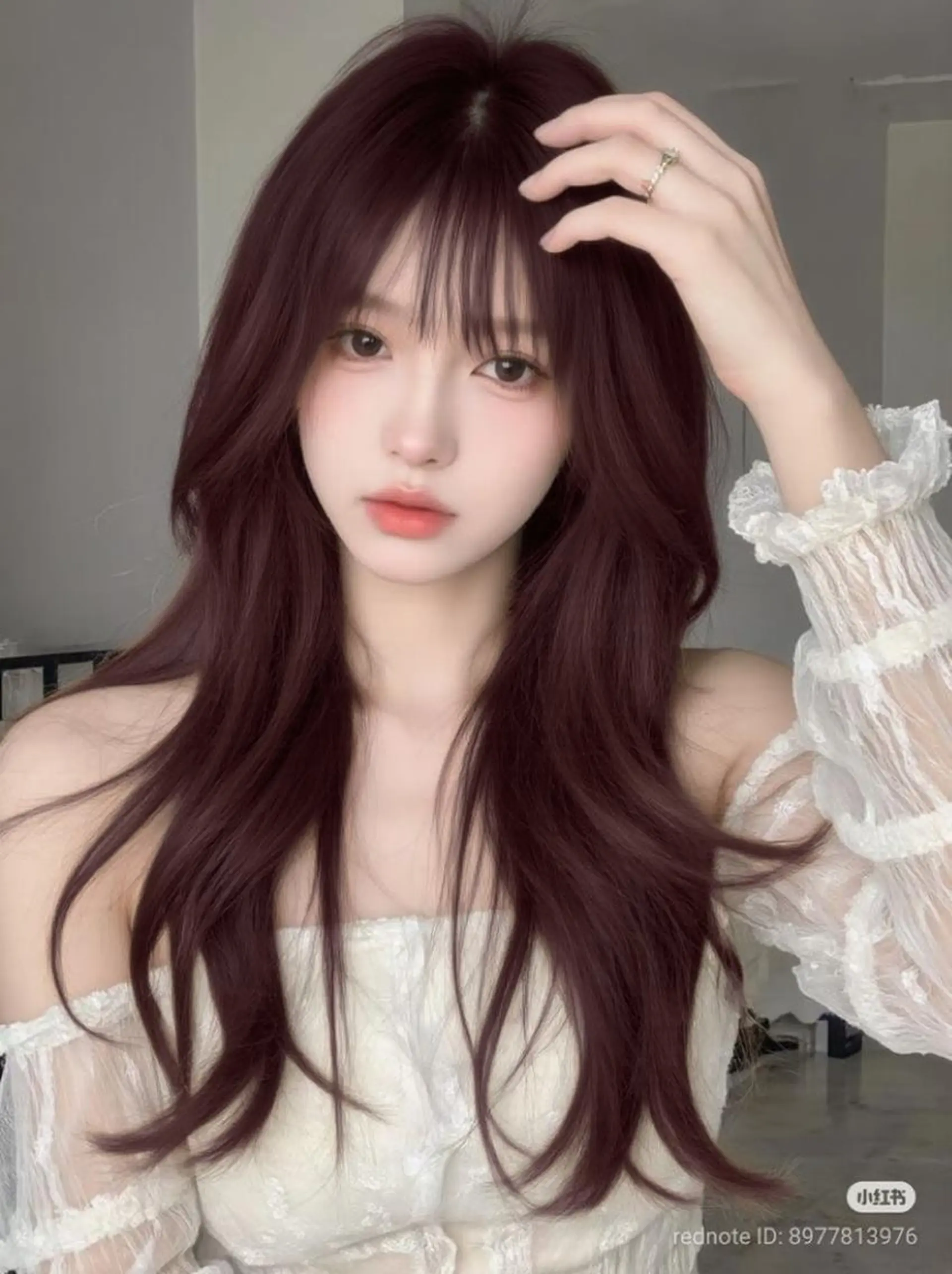 カラー ロング 🤍🥀韓流暖色レイ ヤー🥀🤍あやねのヘアスタイル