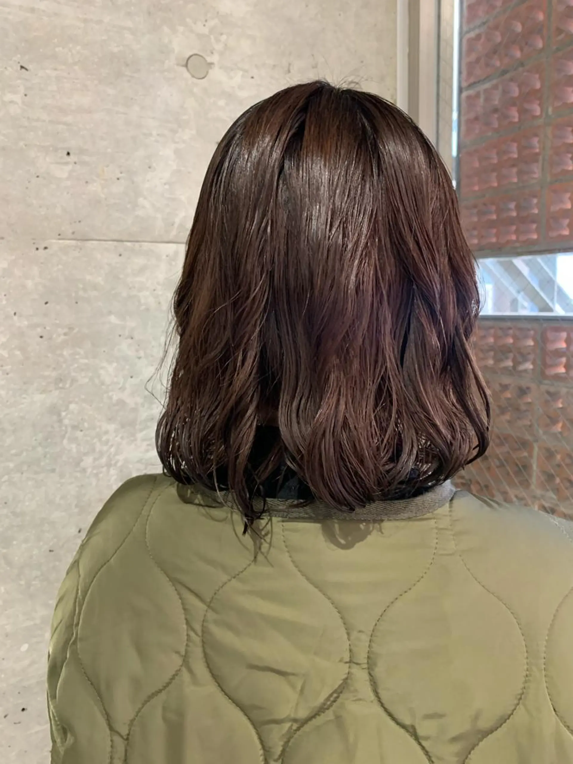 ミディアム パーマ ボブパーマコテ巻き風 パーマNo1深江秀平のヘアスタイル