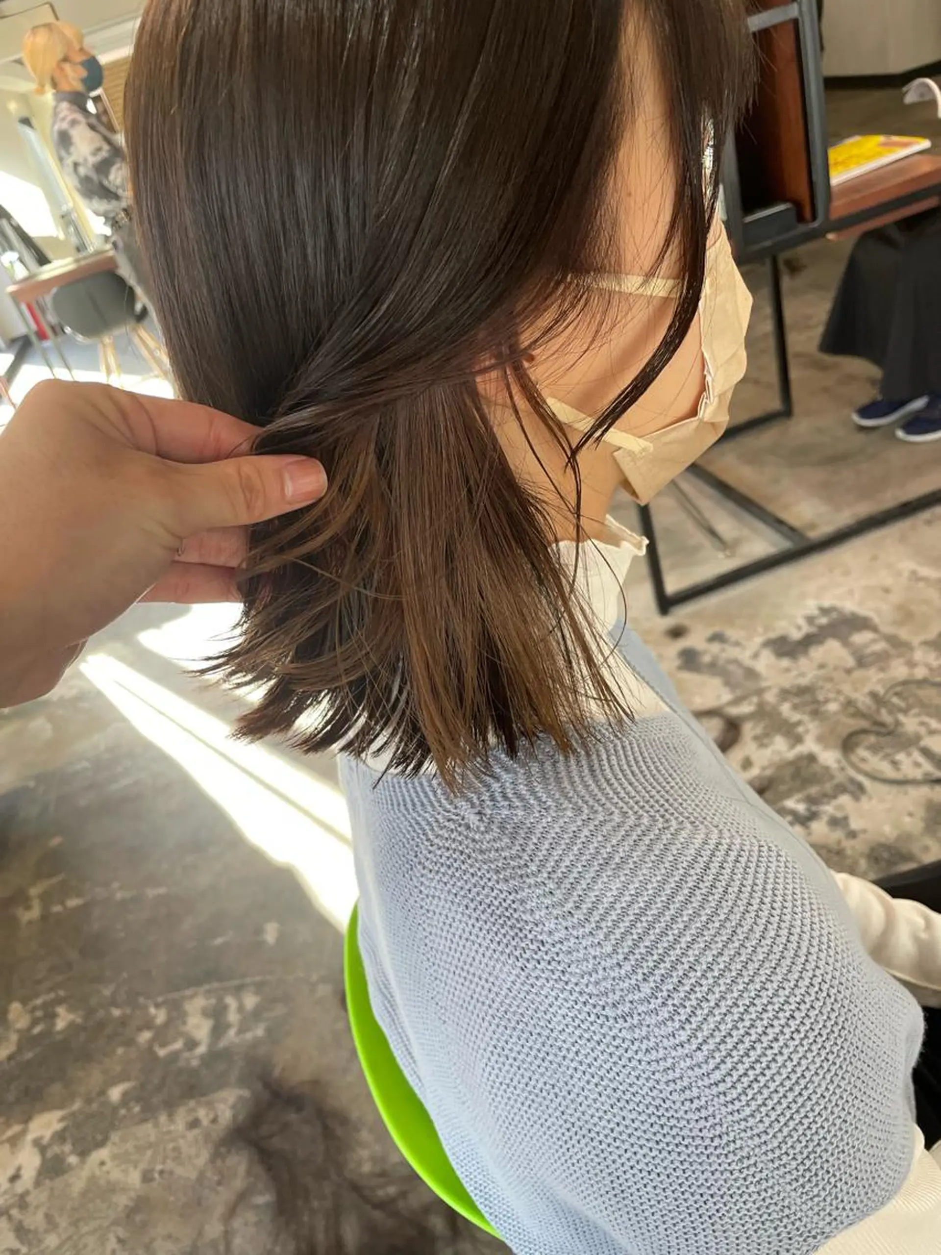 ミディアム カラー ベージュカラー インナーカラー ボブ ボブインナー La fith hair ray所属・メンズ/パーマ/ ブリーチ/KAITOのヘアスタイル